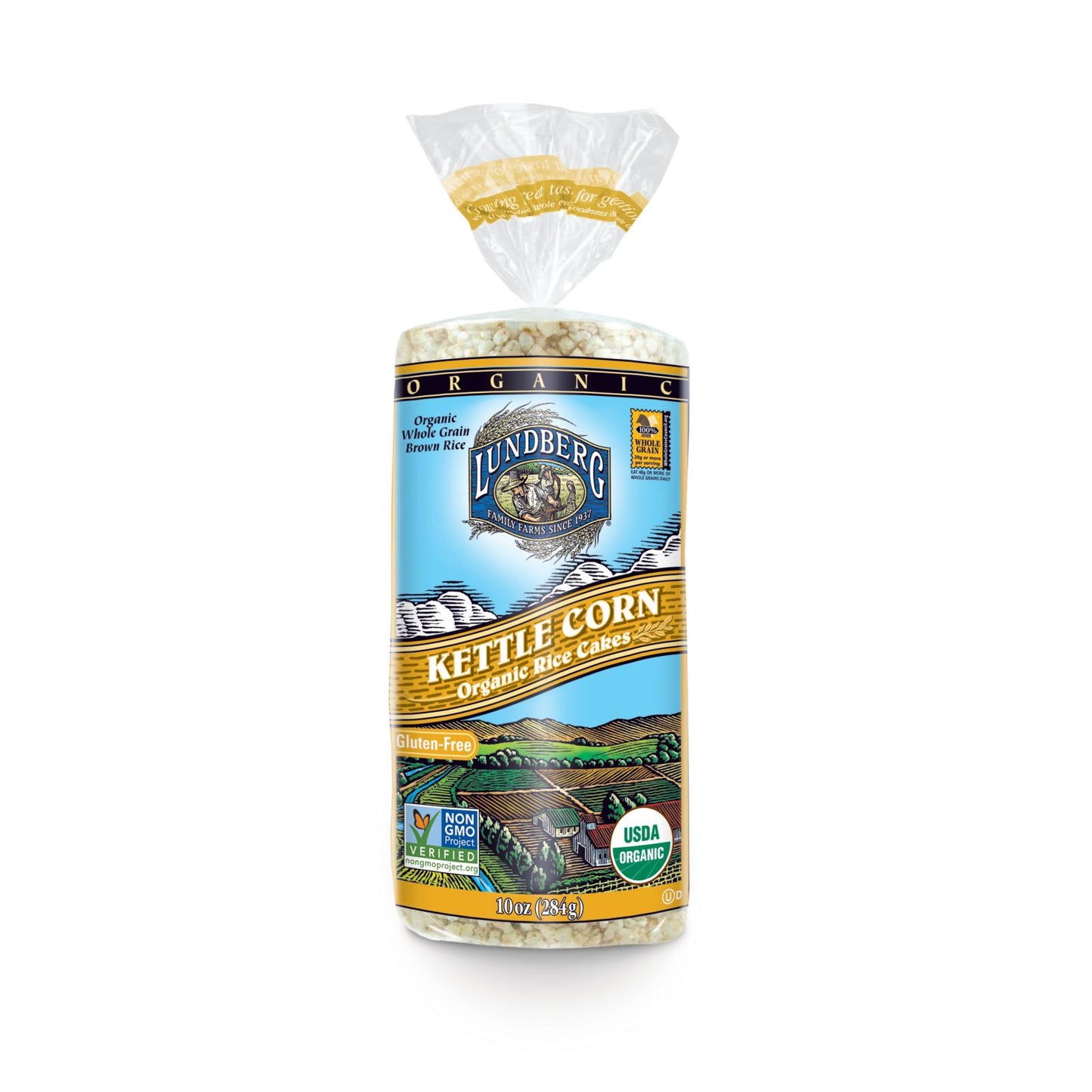 Lundberg Family Farms - Torta de arroz marrón en tetera - Caja de 6 a 10 oz
