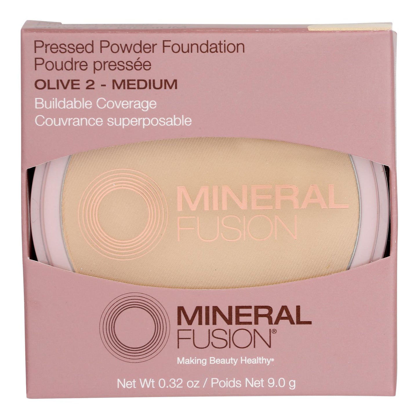 Mineral Fusion - Mkup Pressed Base Olive 2 - 1 cada uno - 0,32 oz