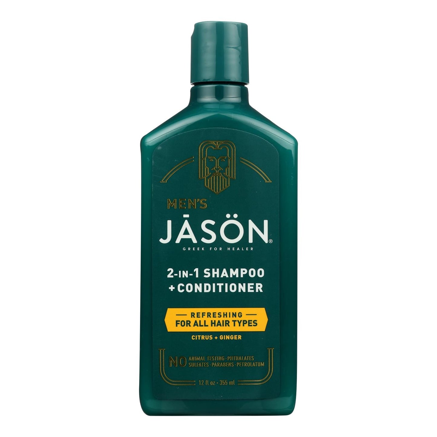 Jason Natural Products - Champú y acondicionador refrescante 2 en 1 - 1 unidad - 12 oz
