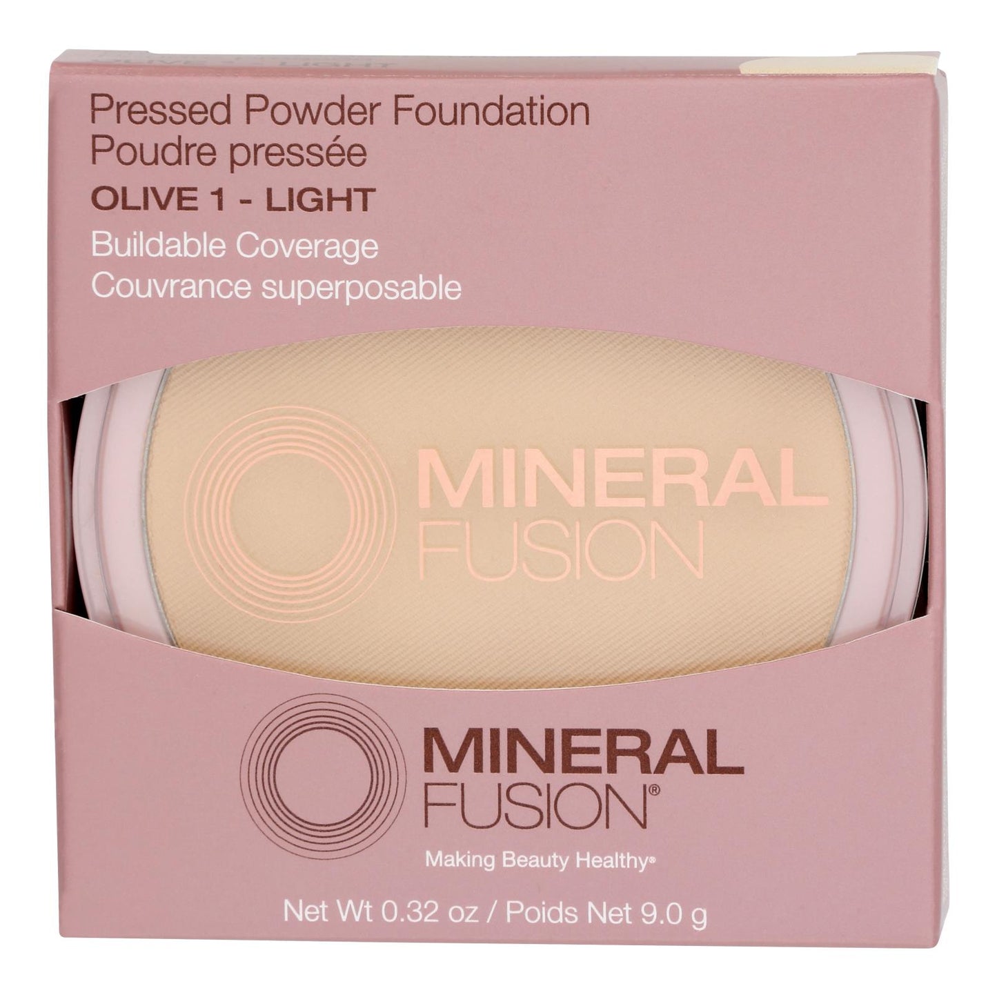 Mineral Fusion - Mkup Base prensada de oliva 1 - 1 unidad - 0,32 oz