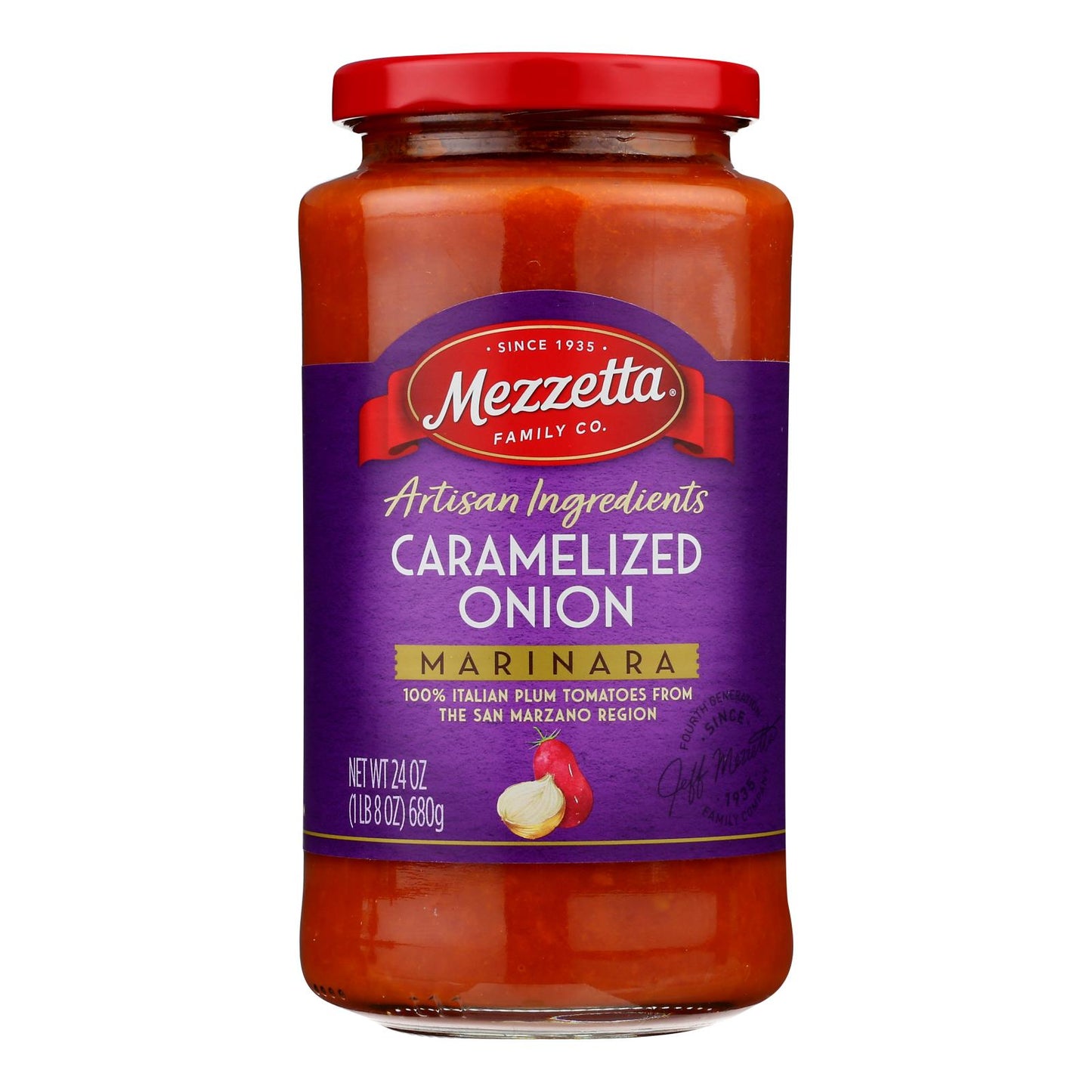 Mezzetta - Salsa para pasta con cebolla desmenuzada - Caja de 6 - 24 oz