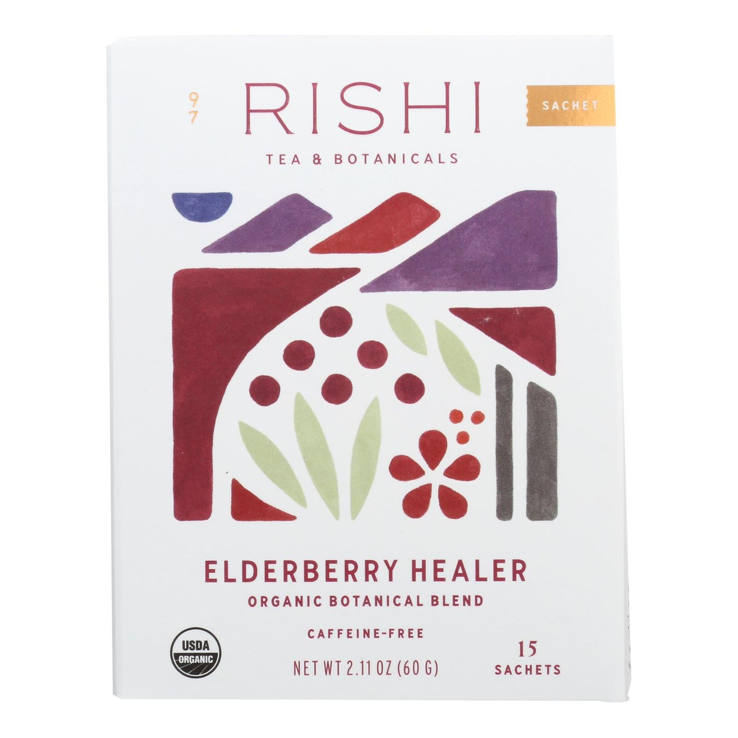 Rishi - Té de saúco curativo - Caja de 6 a 15 bolsitas