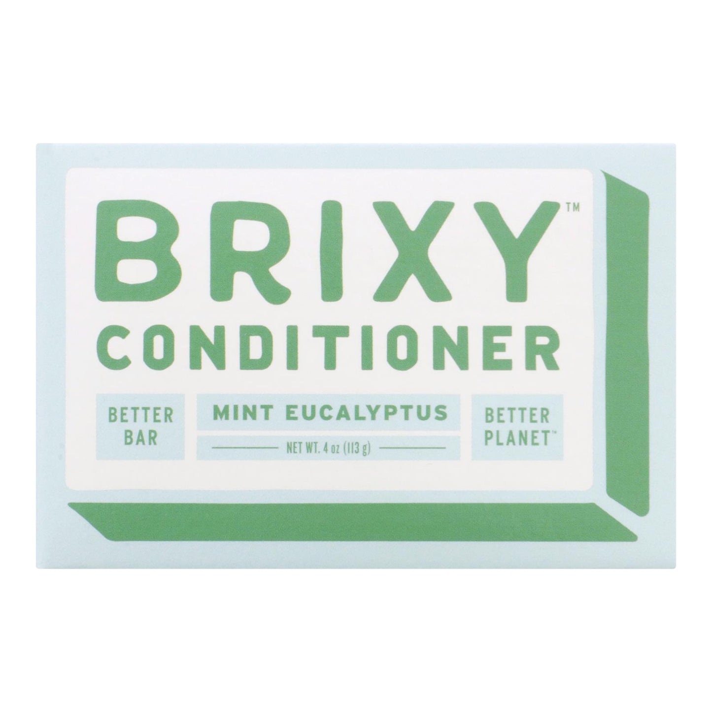 Brixy - Acondicionador en barra con menta y eucalipto - 1 unidad - 4 oz