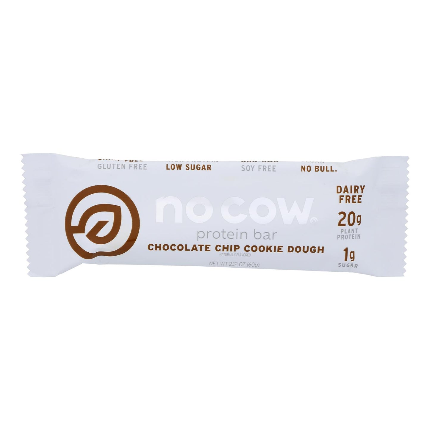 No Cow Bar - Barra de masa para galletas - Caja de 12 - 2,12 oz
