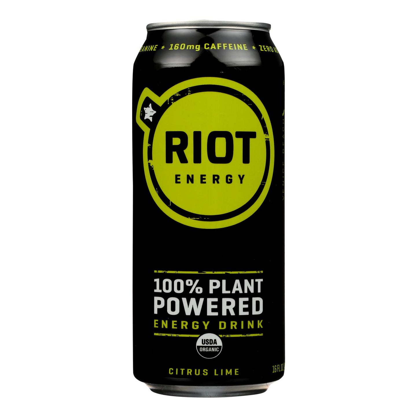 Bebida energética Riot Energy con sabor a limón y cítricos (caja de 12 a 16 oz)