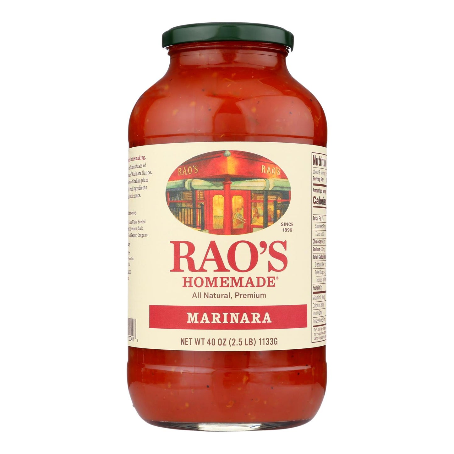 Salsa para pasta marinara de Rao's - Caja de 6 unidades de 40 oz