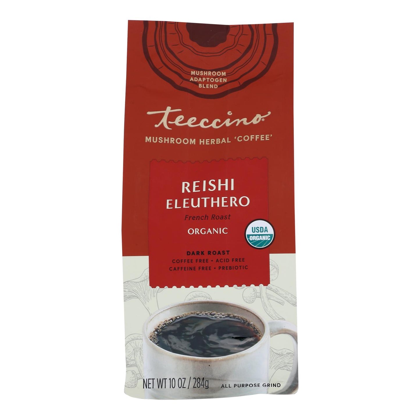 Teeccino - 灵芝糊 - 6-10 盎司一箱