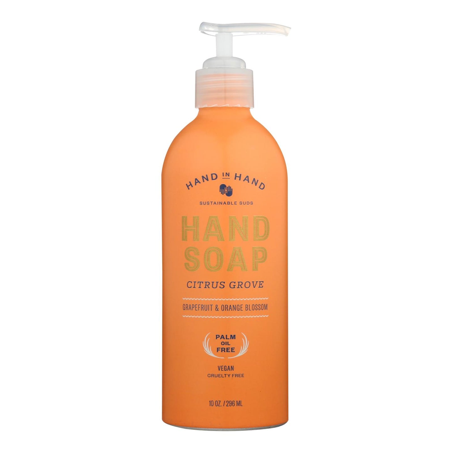 Hand In Hand - Jabón líquido para manos Citrus Grv - Caja de 3 de 10 oz