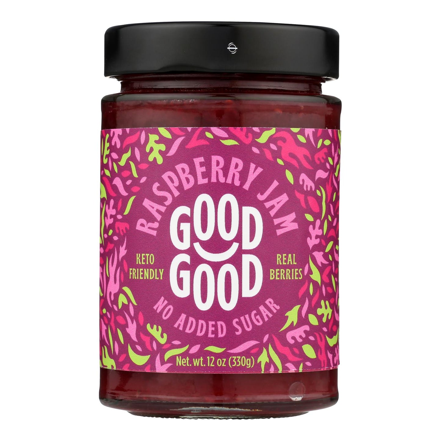 Bueno Bueno - Mermelada De Frambuesa Sin Azúcar - Caja De 6-12 Oz