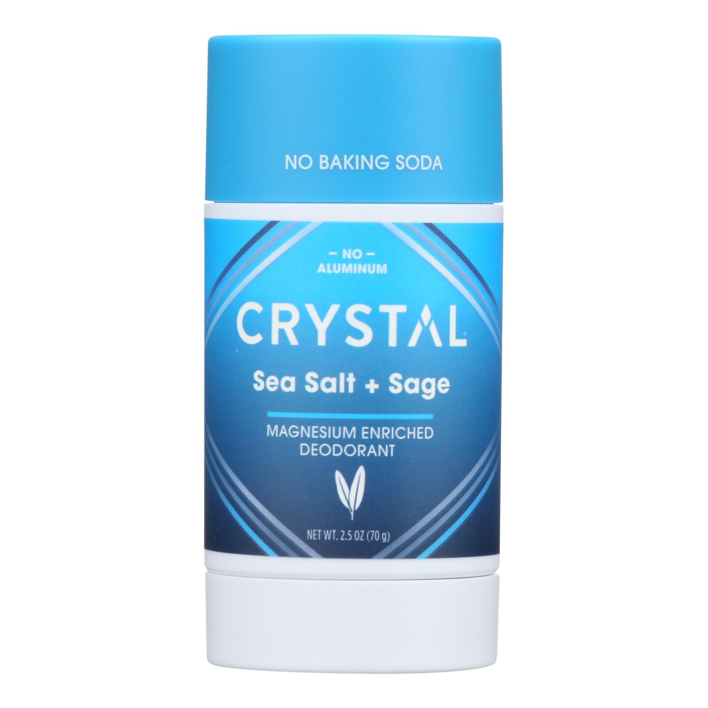 Crystal - Desodorante en barra con sal marina y sal marina, 1 unidad, 2,5 oz