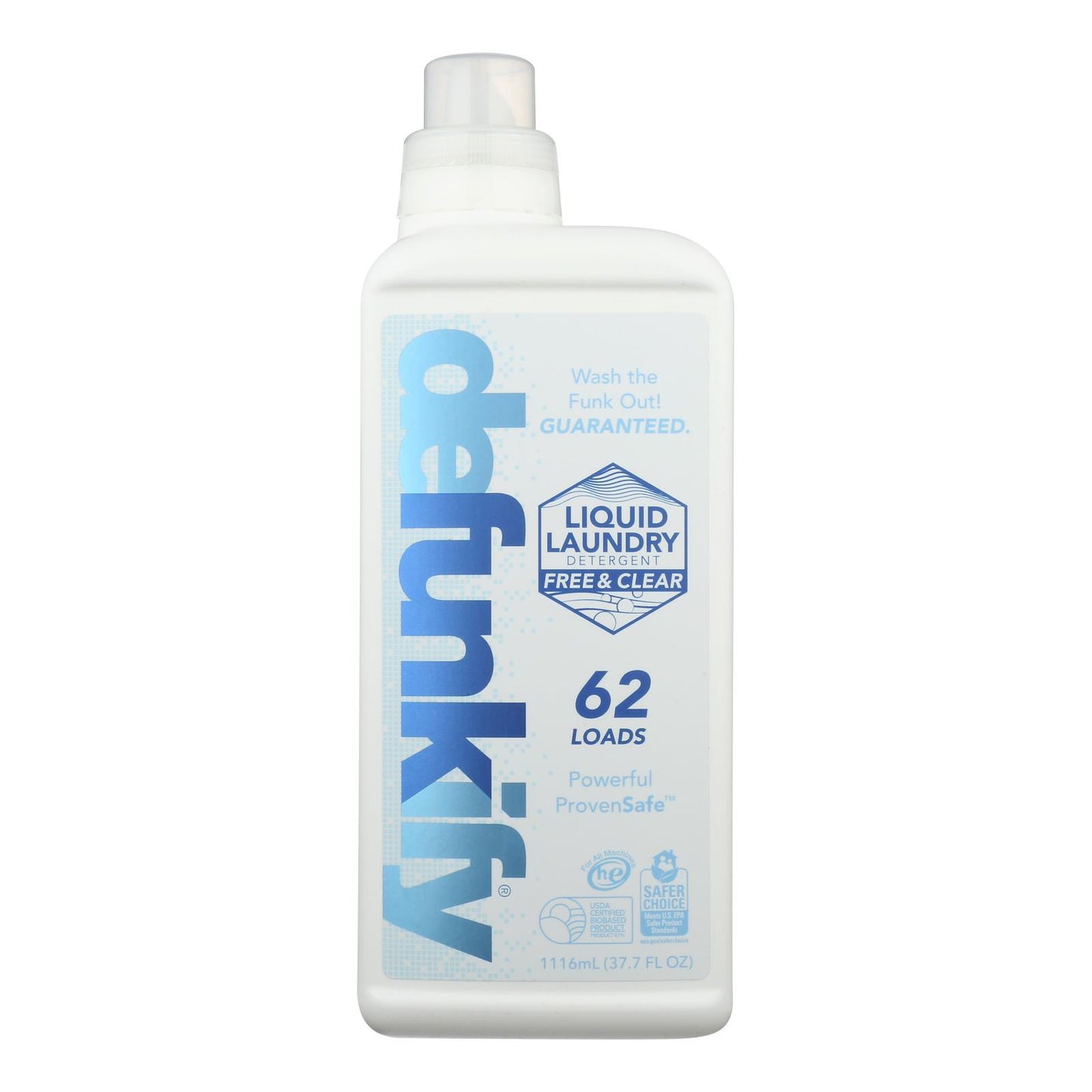 Defunkify - Líquido desodorante para ropa sin aclarado - Caja de 4 - 37,7 oz