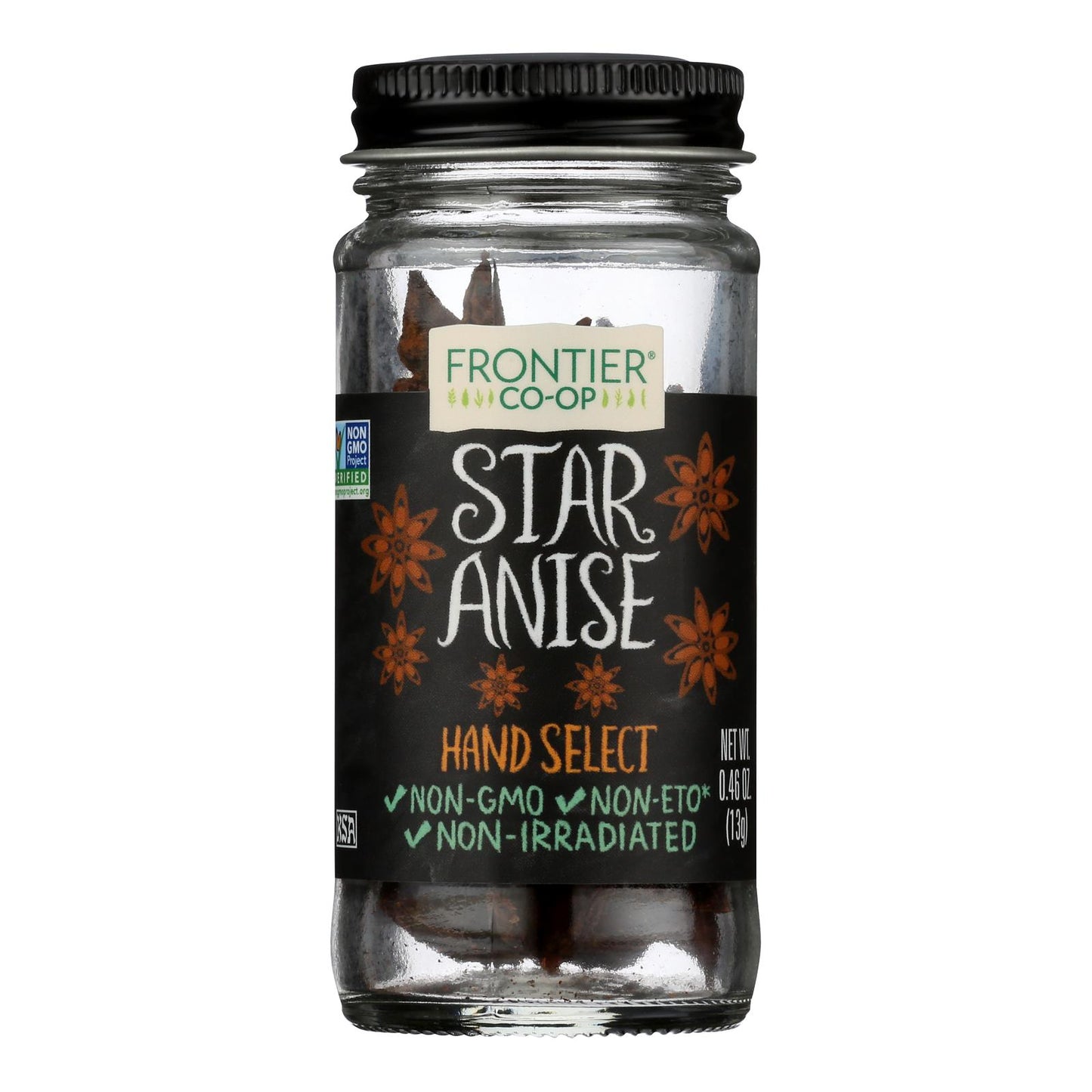 Coop de productos naturales Frontier - Anís estrellado seleccionado a mano - 1 unidad - 0,46 oz