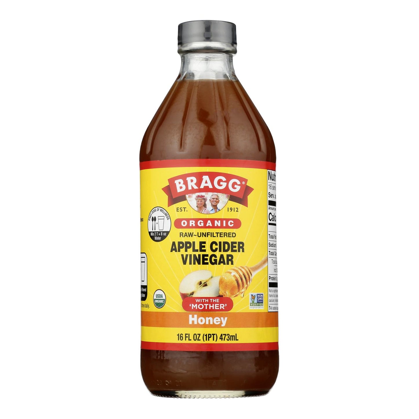 Bragg - Mezcla de miel y manzana CDR Vin - Caja de 12 a 16 Fz