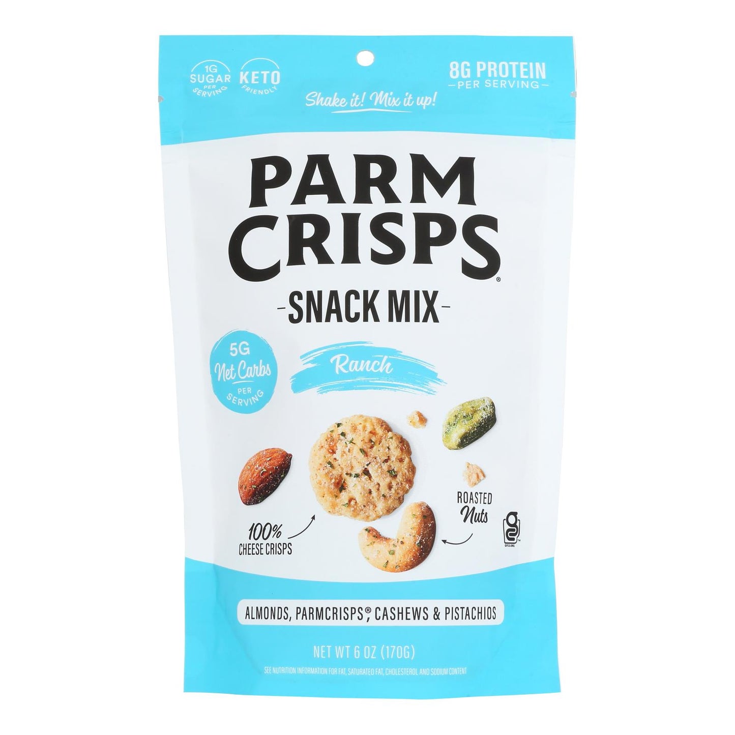 Chips de parmesano - Snack Mix Ranch Parm Crisp - Caja de 12 - 6 oz