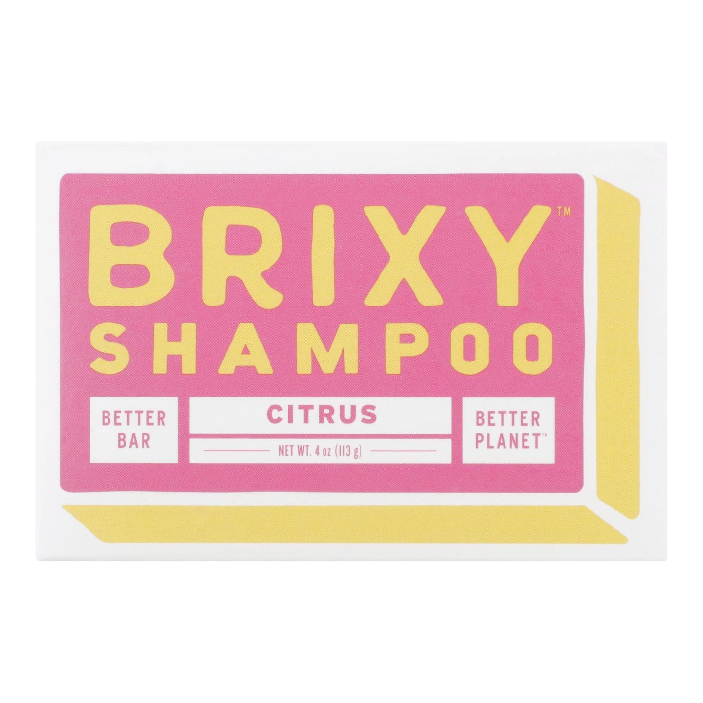 Brixy - Barra de champú con sabor a cítricos - 1 unidad - 4 oz