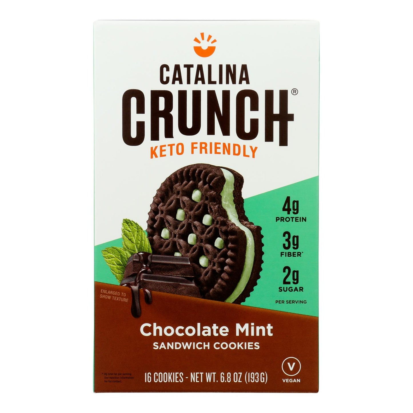 Catalina Crunch - Galletas tipo sándwich con sabor a chocolate y menta - Caja de 6 unidades de 6,8 oz