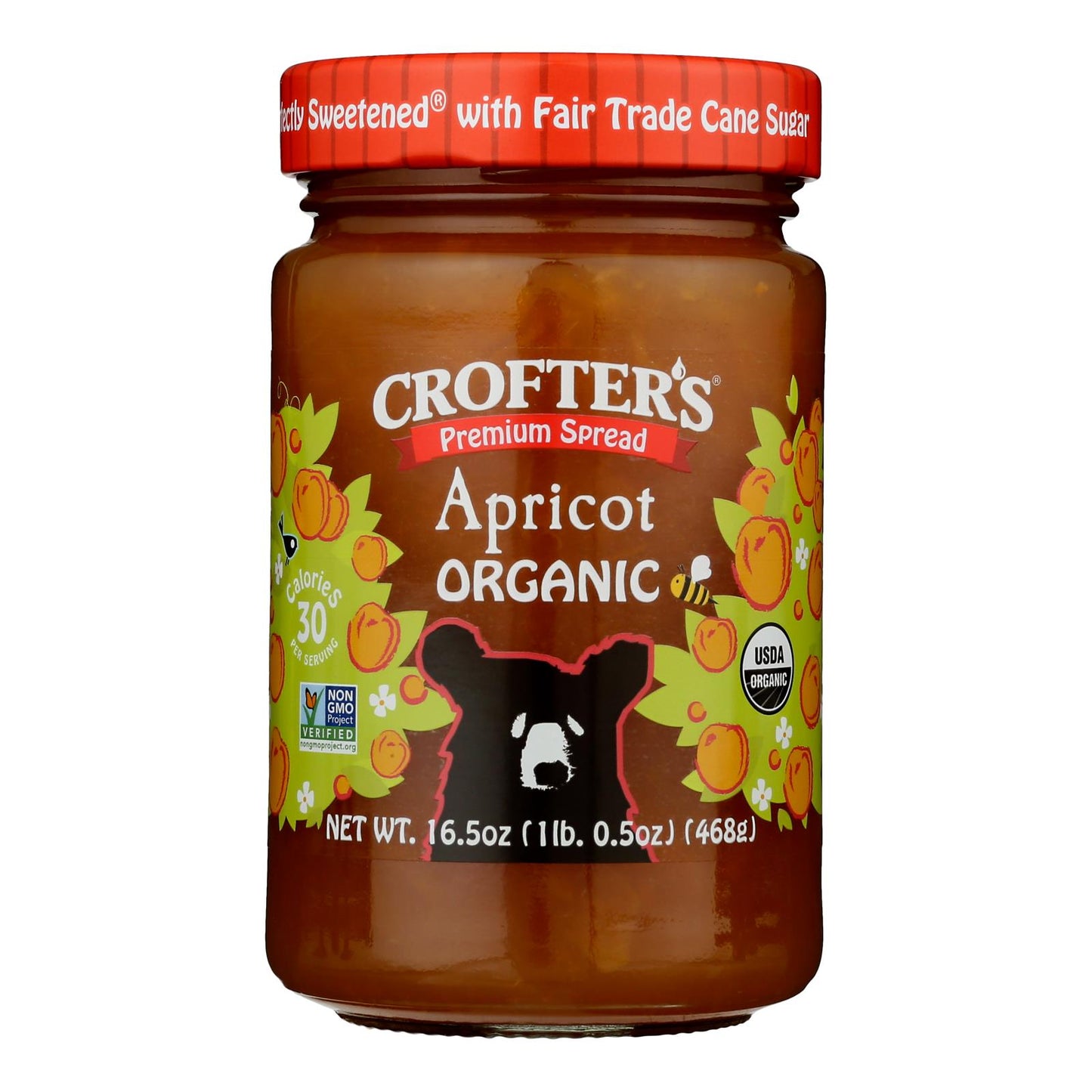 Crofters - Albaricoque de primera calidad - Caja de 6 - 16,5 oz