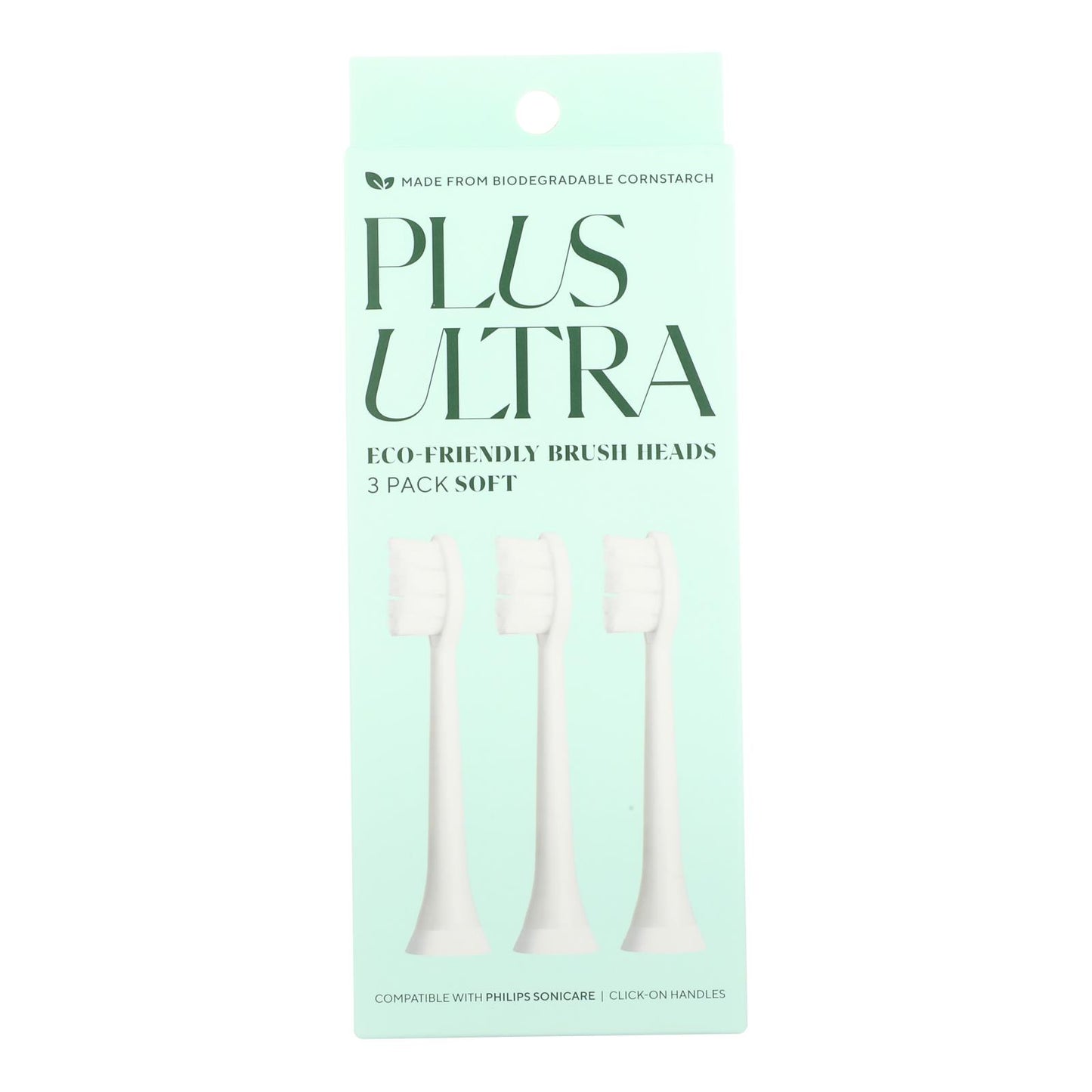 Plus Ultra - Cabezales de cepillo de dientes Echo, paquete de 3, caja de 4, 3 unidades