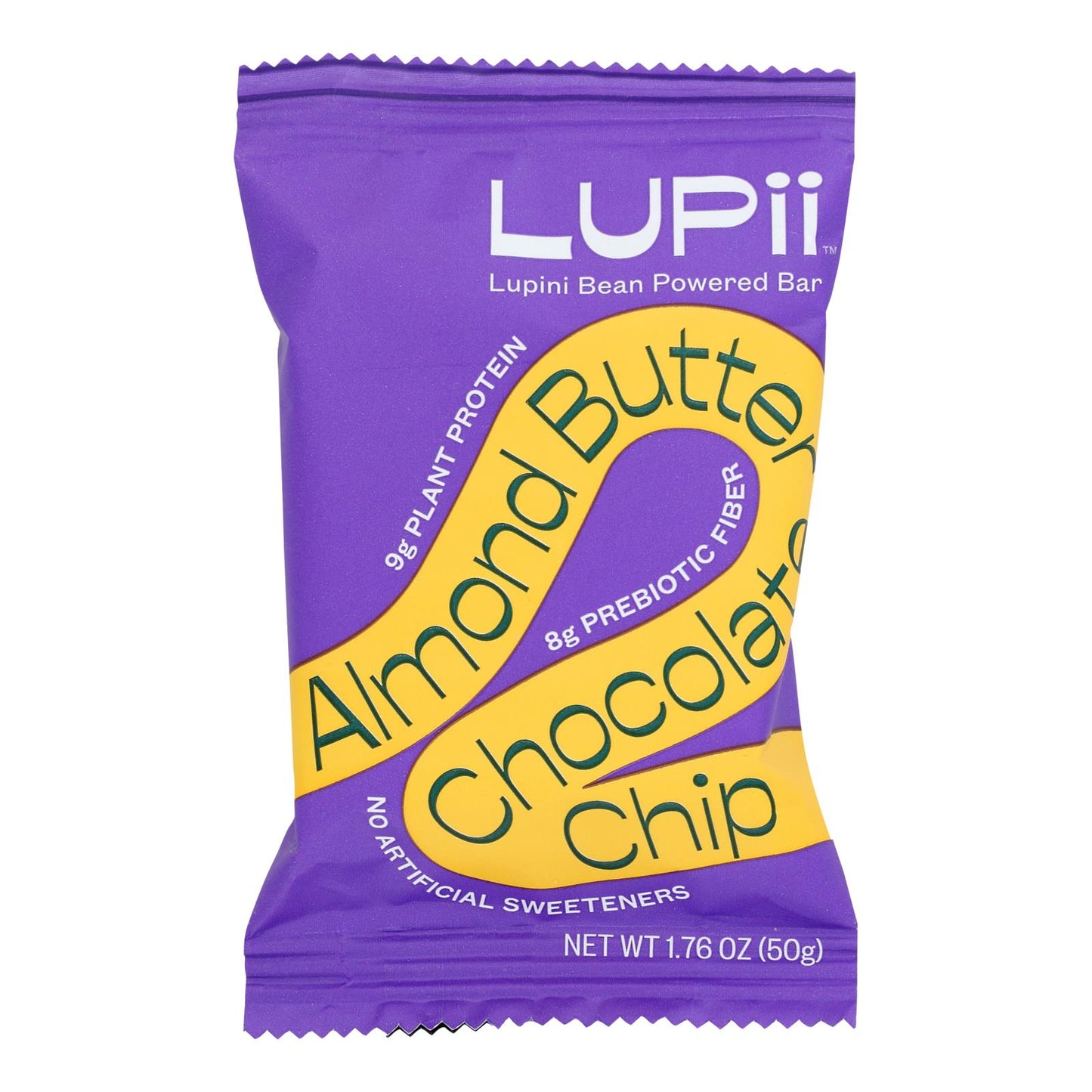 Lupii - Barras de mantequilla de almendras con chispas de chocolate - Caja de 12 - 1,76 oz
