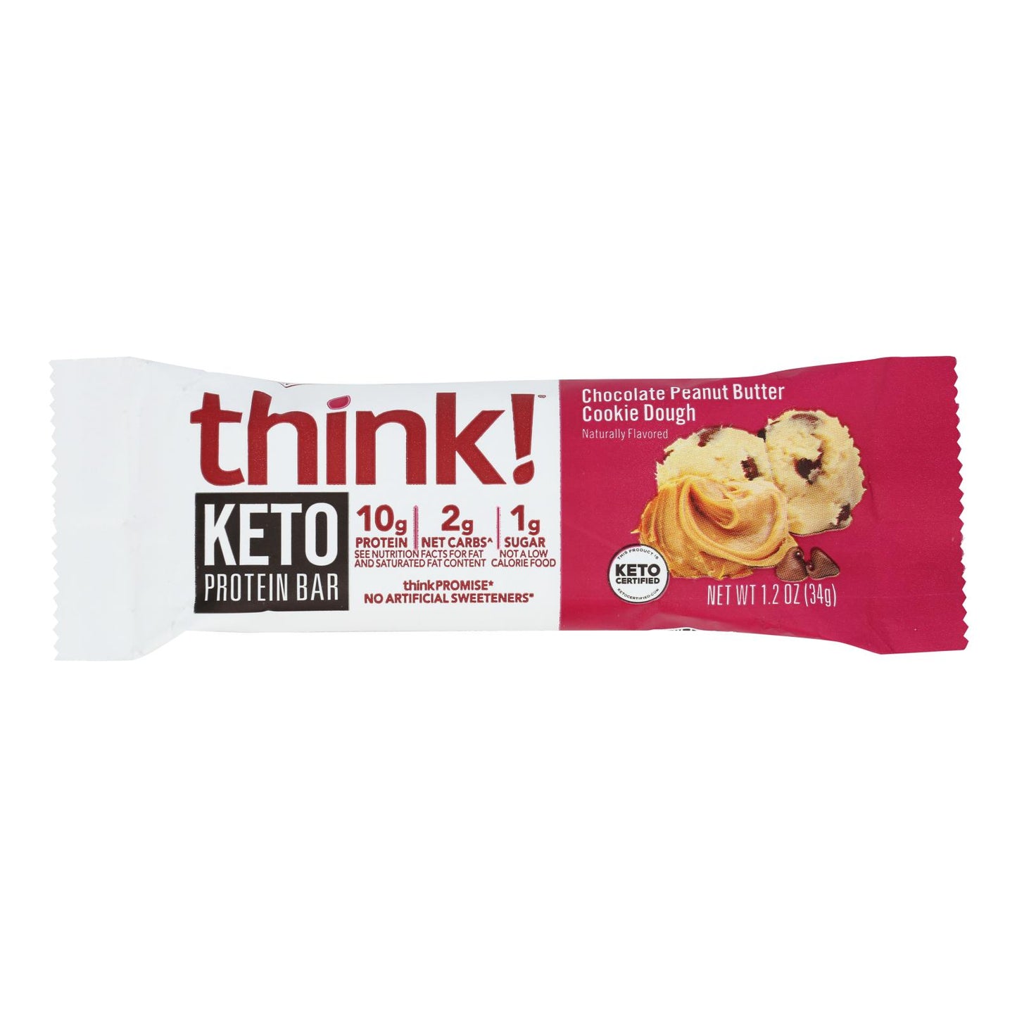 想想! - Protein Br Kto 巧克力花生酱 Ckydgh - 10 盒装 - 1.2 盎司