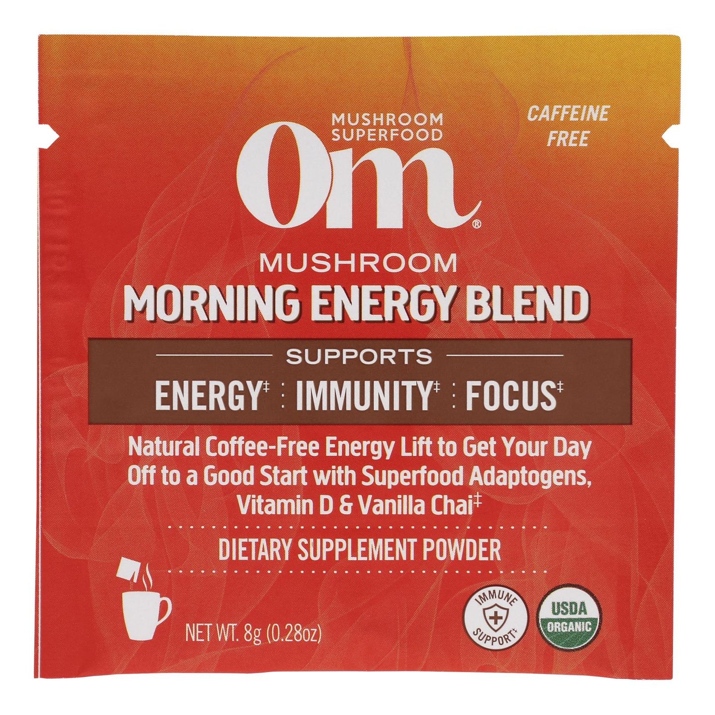 Mezcla energética Om - Mush Morn - Caja de 10 - 0,28 oz