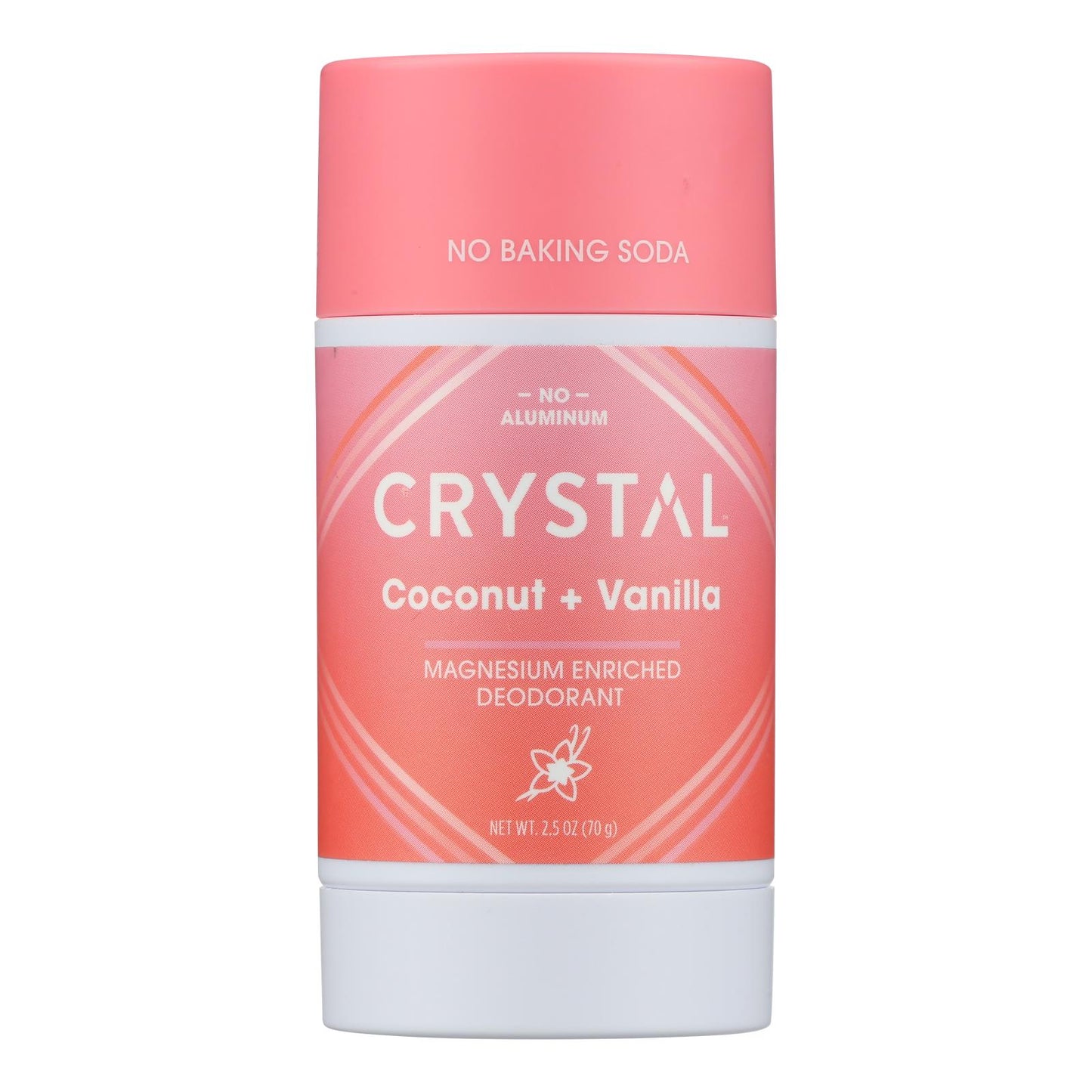 Desodorante en barra Crystal, sabor a coco y vainilla, 1 unidad, 2,5 oz