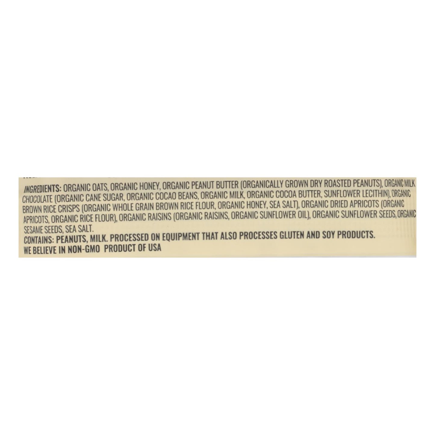 Comida real de Kate - Bar Tram Peanut Butter Milk Choco - Caja de 12 - 2.2 oz