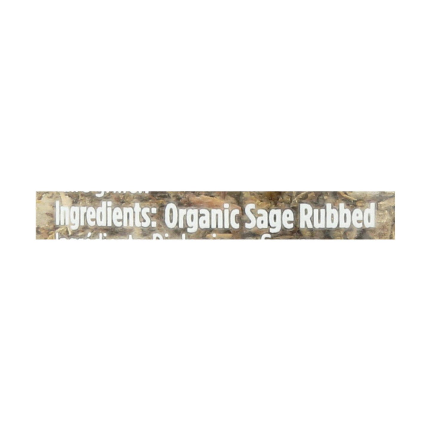 Spicely Organics - Salvia orgánica - Frotada - Caja de 3 - 0.4 oz.
