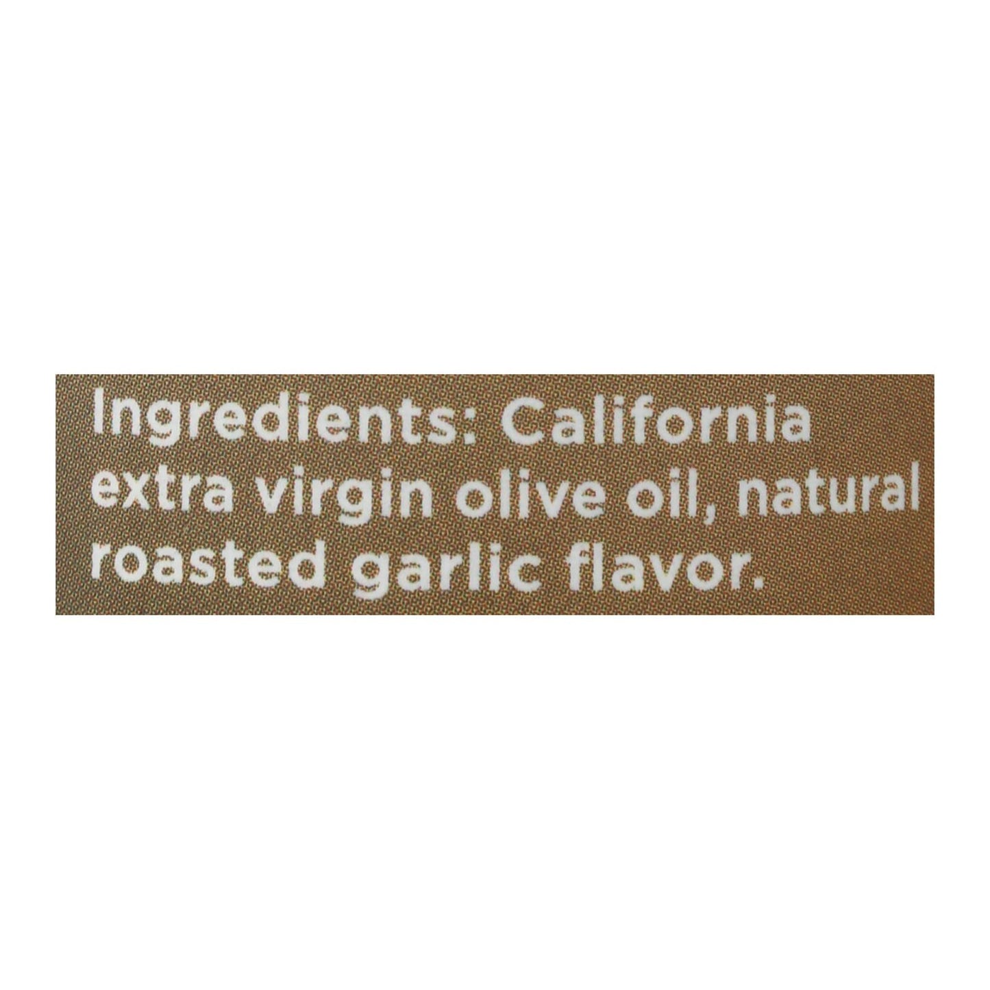Aceite de Oliva O Aceite de Oliva con Ajo Asado - Caja de 6 - 8.5 Fz