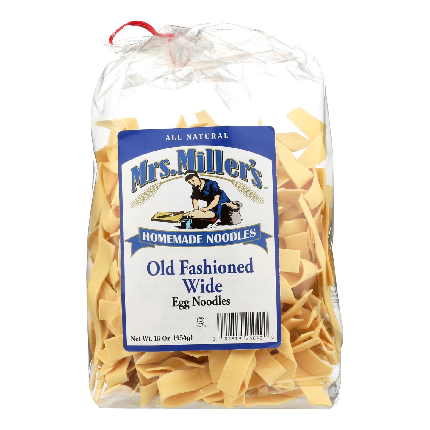 Fideos de huevo anchos al estilo antiguo de la Sra. Miller - Caja de 6 - 16 oz