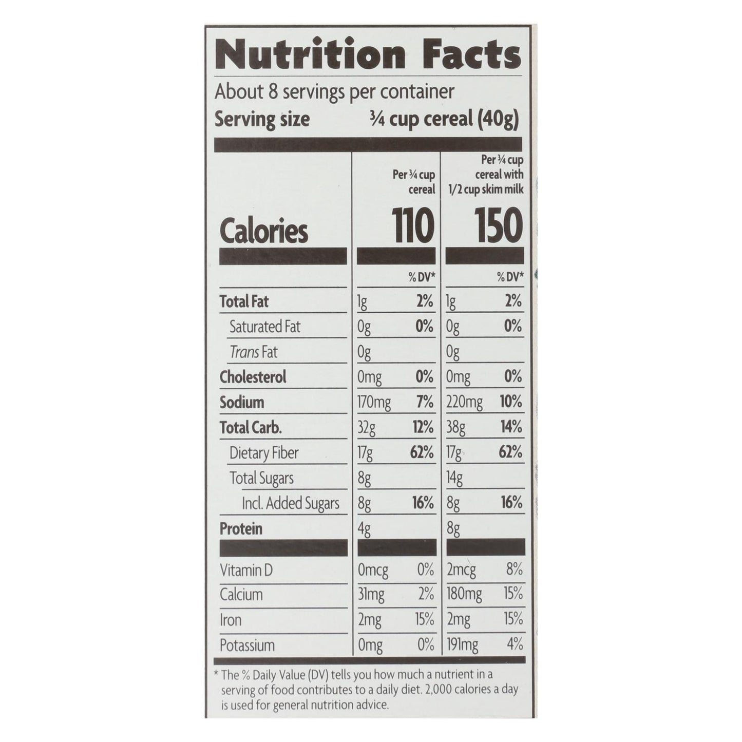 Cereal orgánico Smart-bran de Nature's Path - Caja de 12 - 10,6 oz.