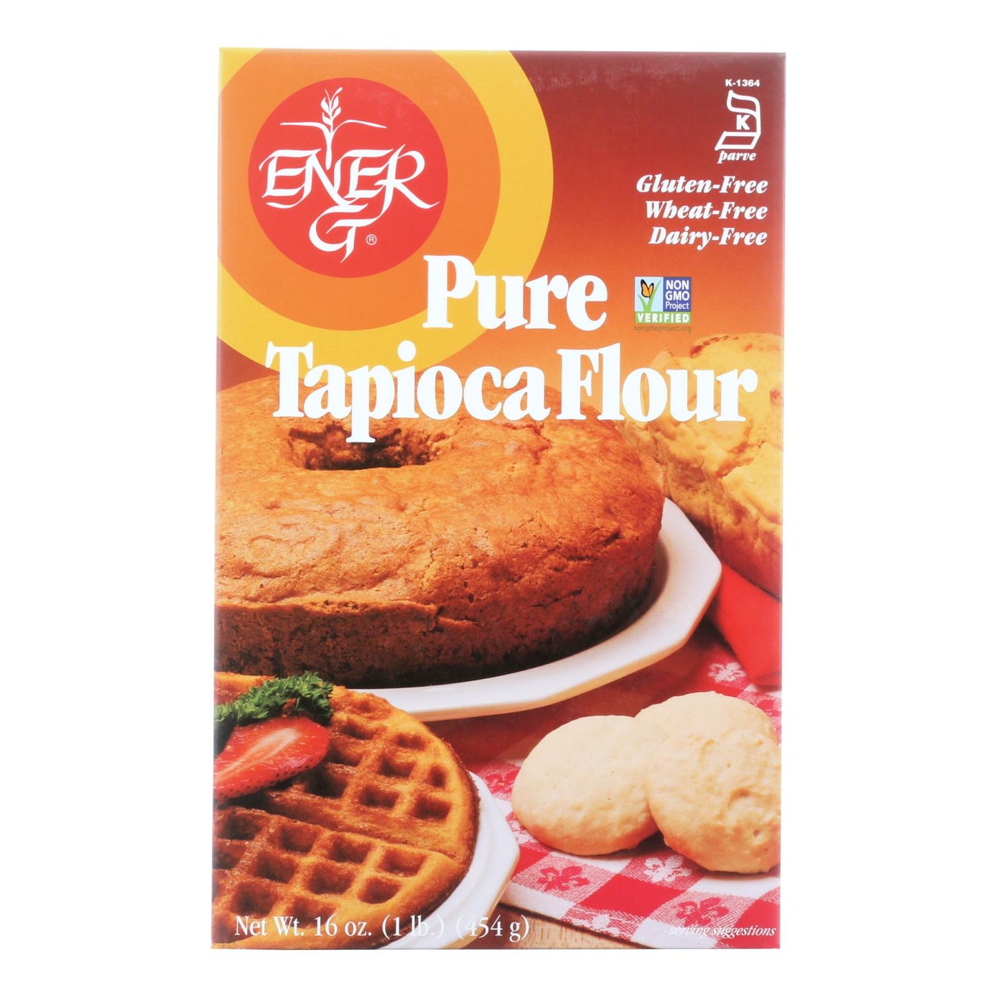 Ener-g Foods - Harina - Tapioca - Pura - Sin Trigo - 16 Oz - Caja De 12