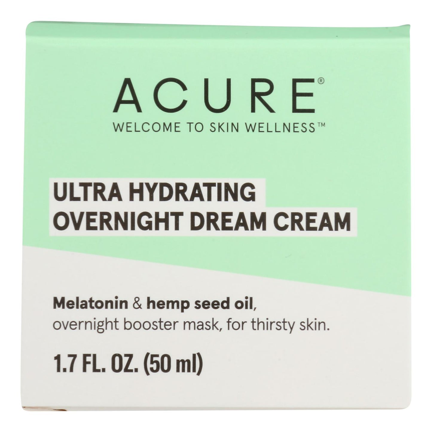 Acure - Crema Ultra Hidratante Ovrnght - 1 Unidad - 1.7 Fz