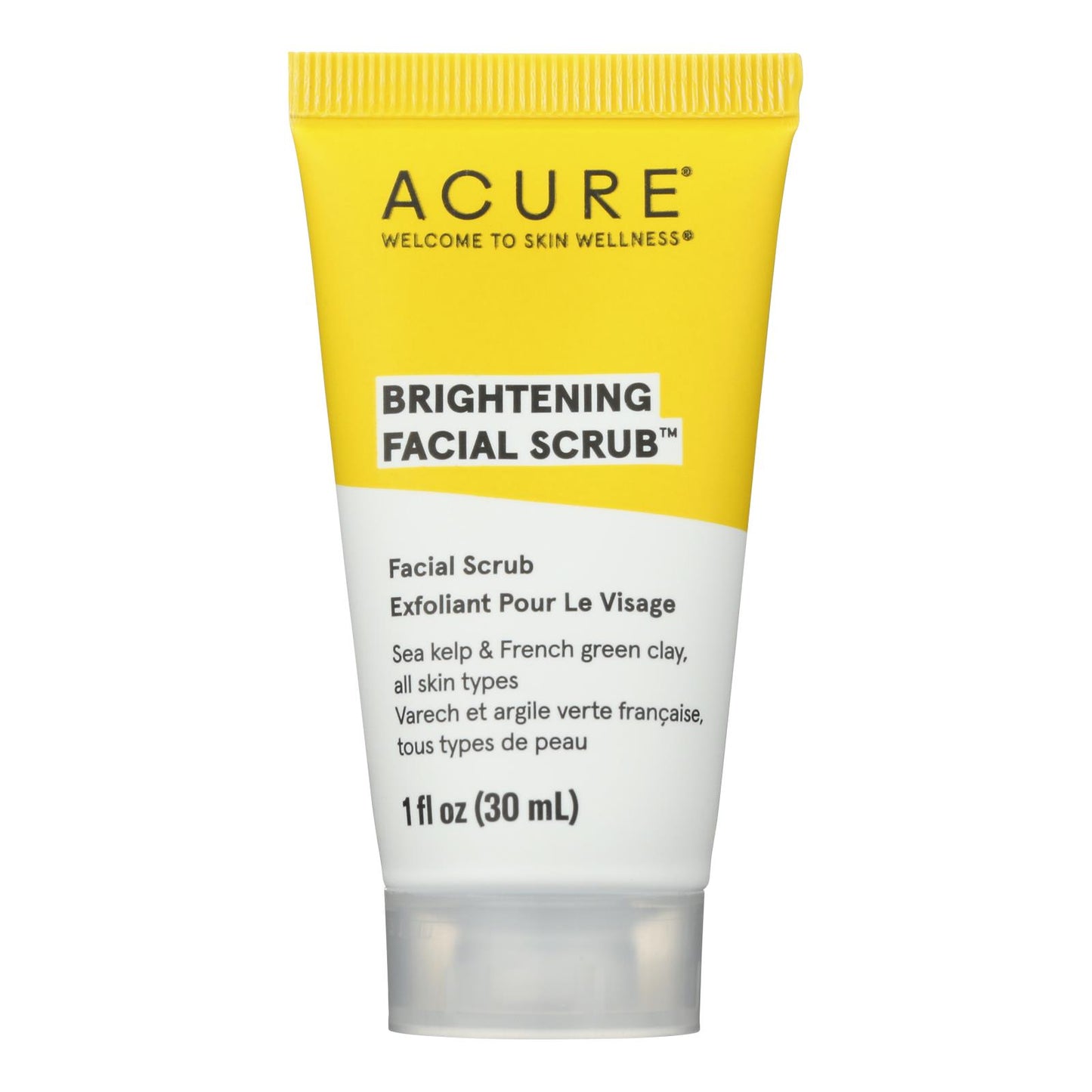 Acure - Exfoliante facial iluminador - 1 unidad - 1 fz