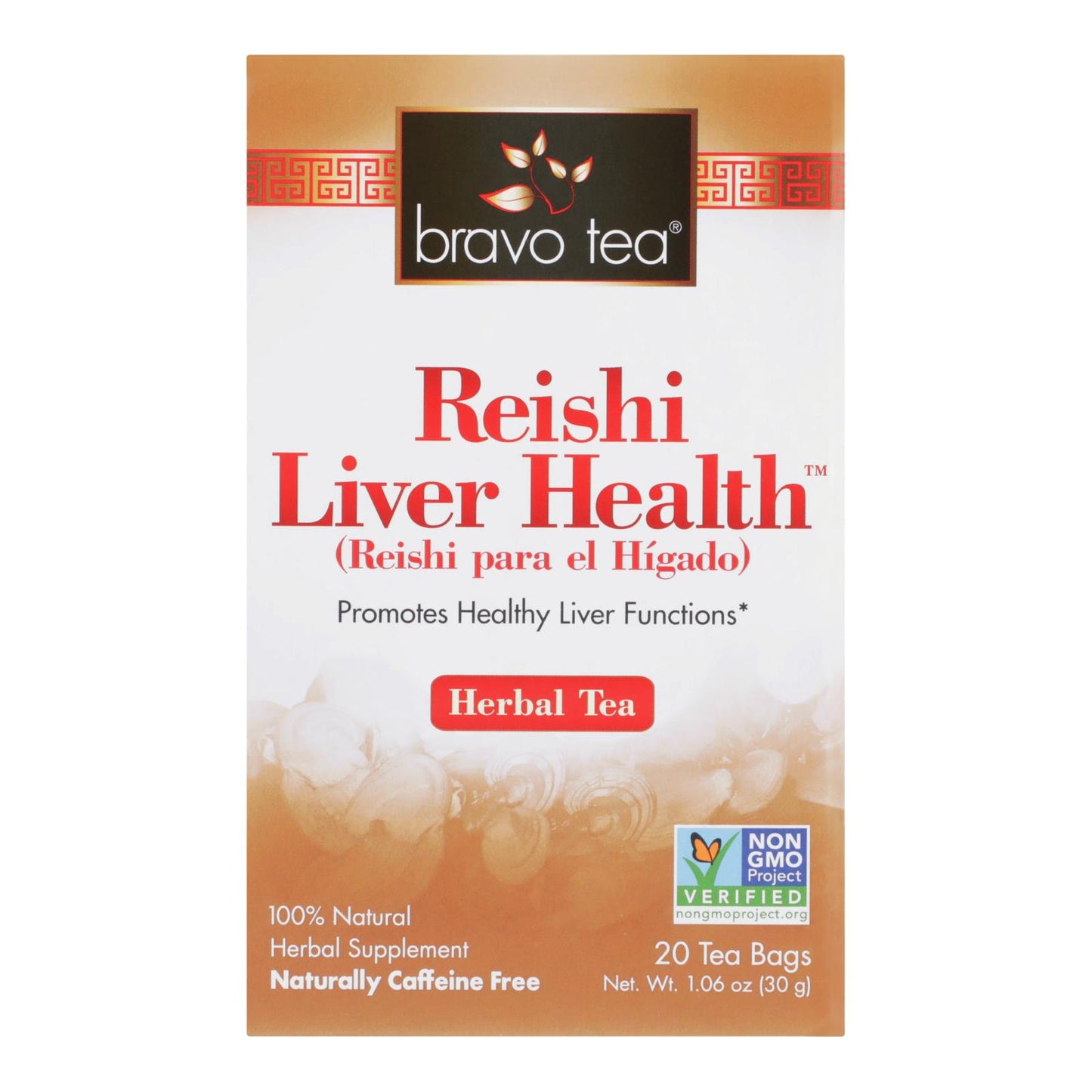 Bravo Teas And Herbs - Té - Reishi para la salud del hígado - 20 bolsas