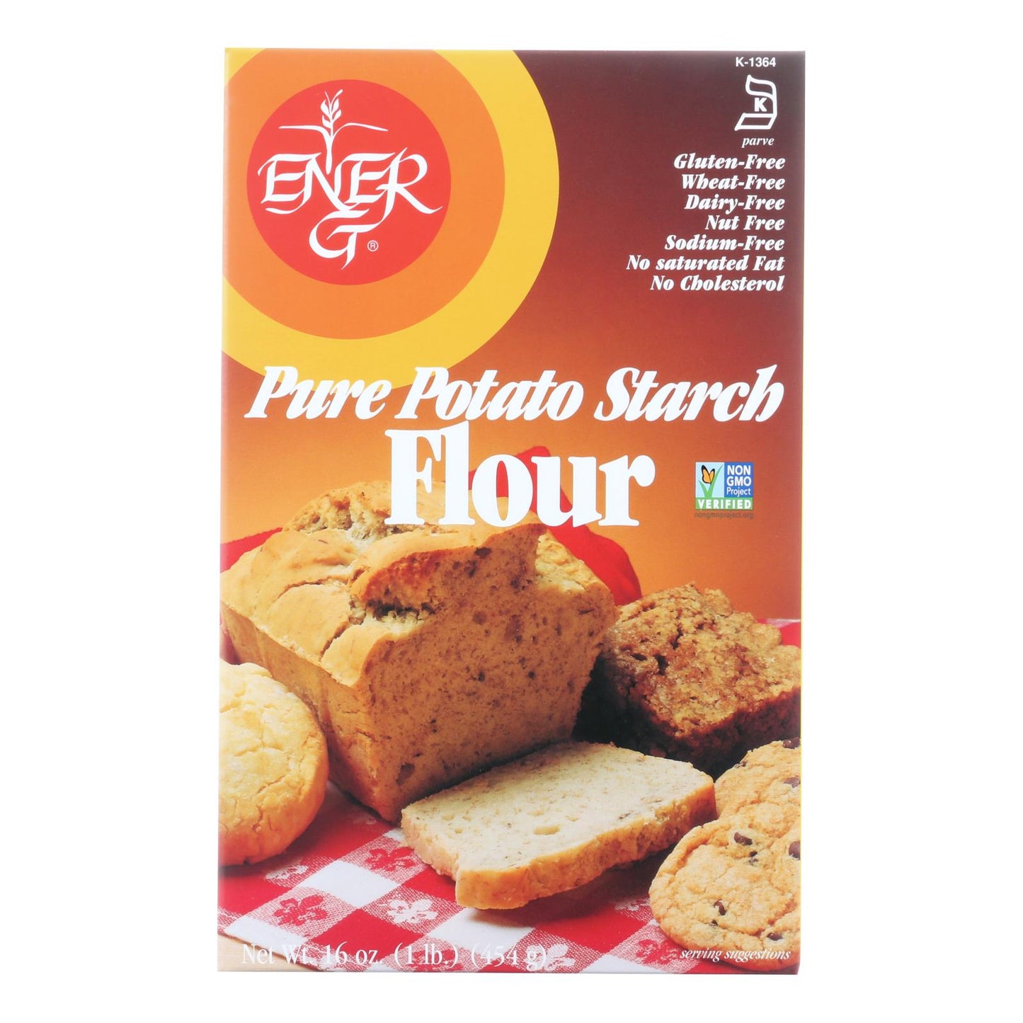 Ener-g Foods 马铃薯淀粉粉 - 12 盒 - 16 盎司