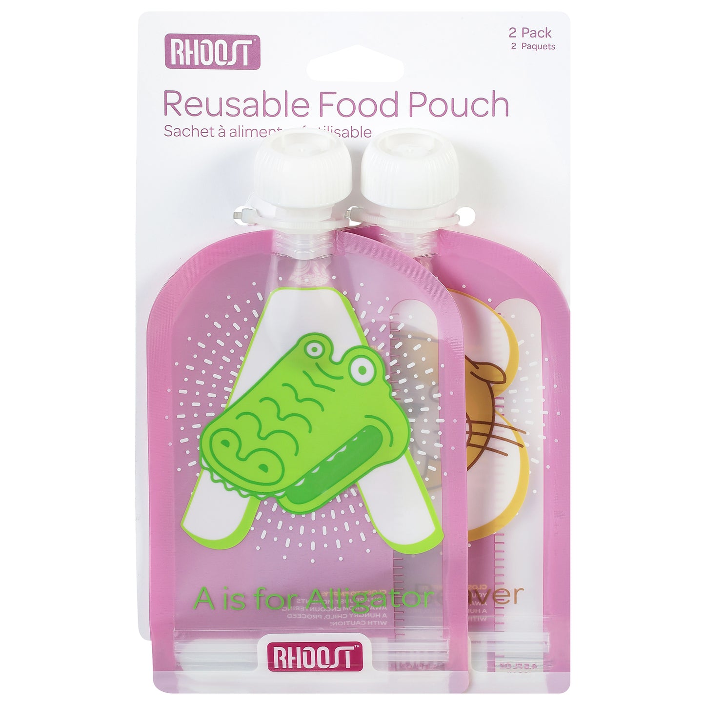 Rhoost - Bolsa de comida reutilizable - 1 unidad - 2 unidades