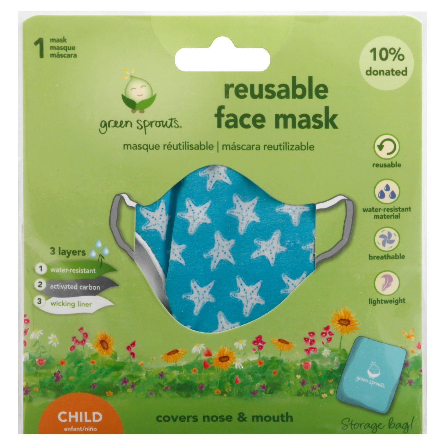 Brotes verdes - Fce Msk Reuse Chld Stfsh - 1 unidad - ct