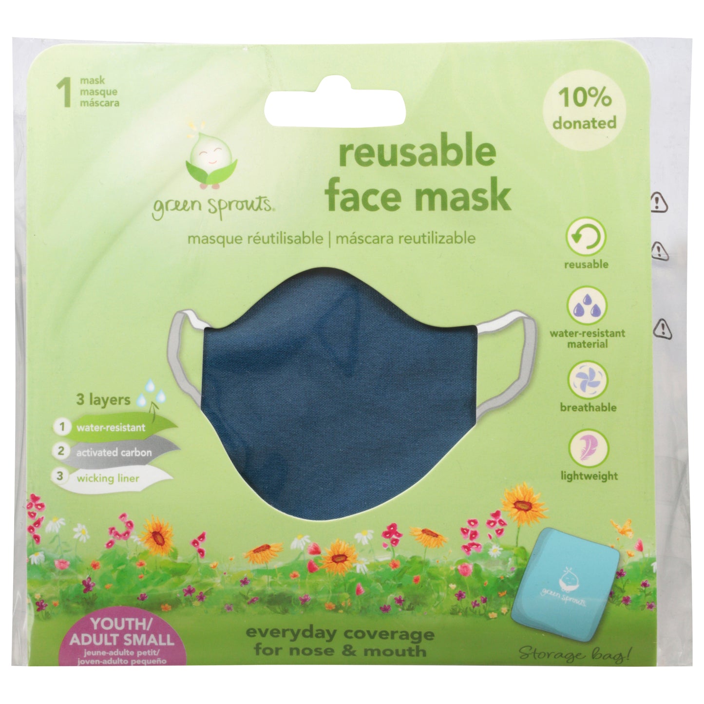 Brotes verdes - Fce Msk Reuse Adlt Sm Nvy - 1 unidad - ct