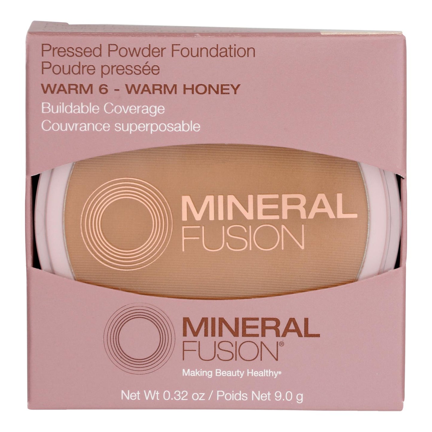Base prensada Mineral Fusion - Mkup Warm 6 - 1 unidad - 0,32 oz