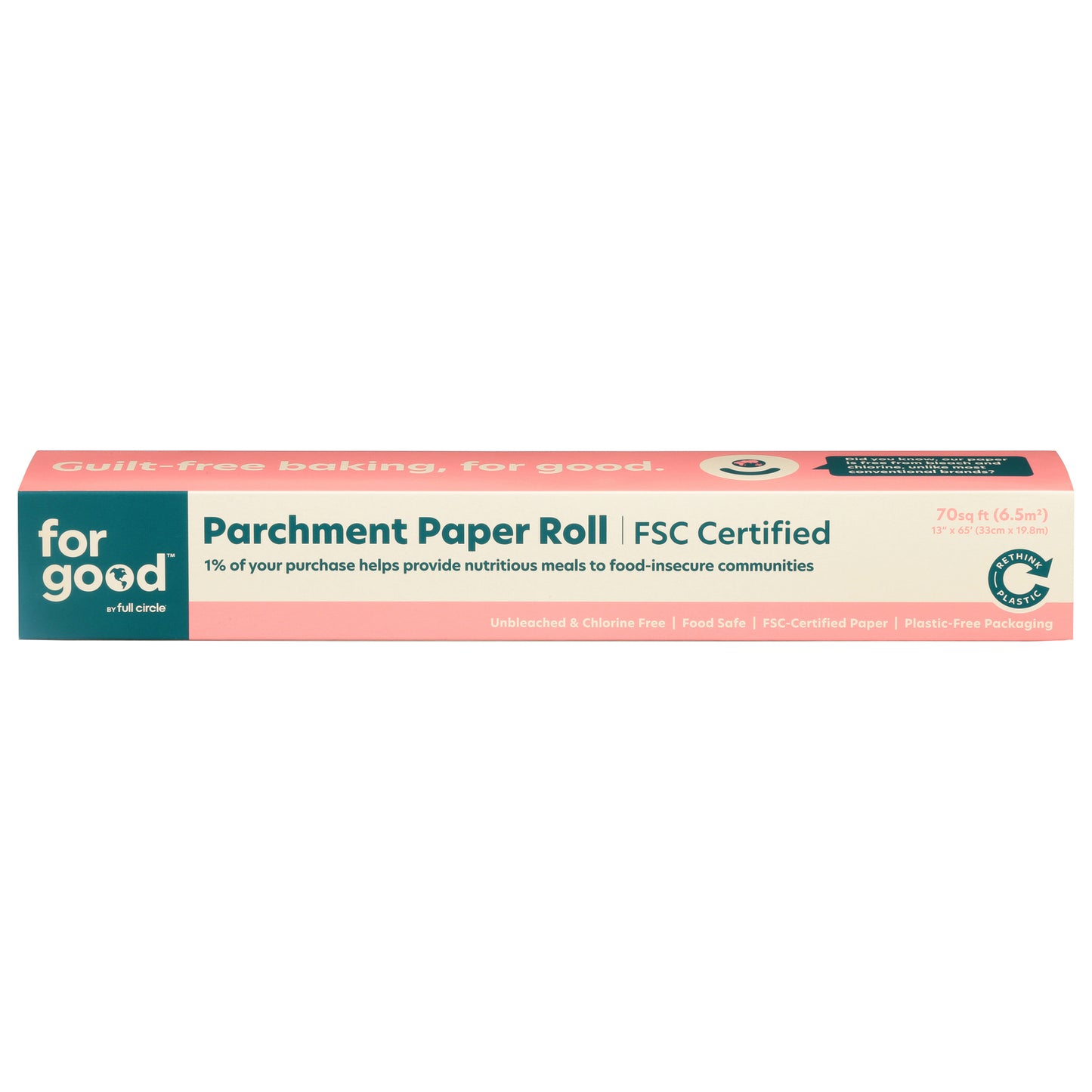 Para siempre - Rollo de papel pergamino - Caja de 6 - 70 pies