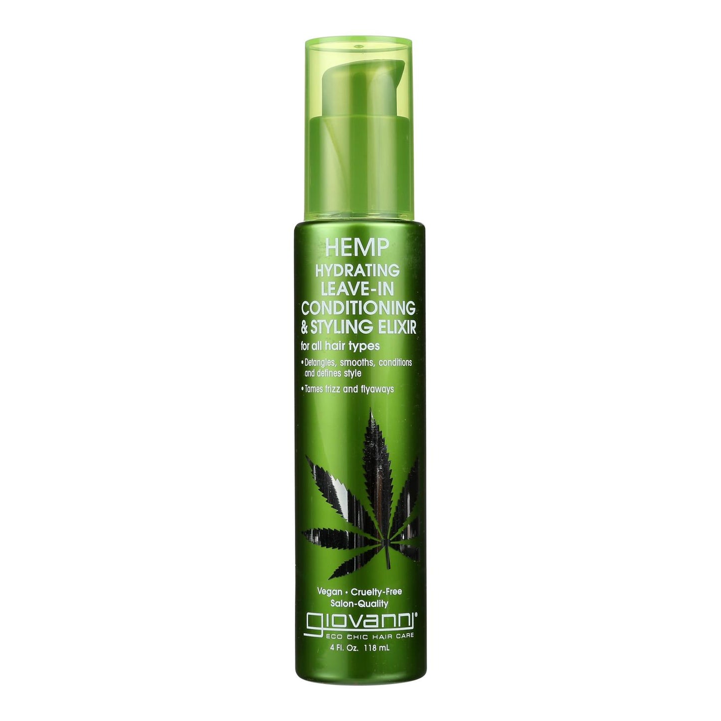 Productos para el cuidado del cabello Giovanni - Acondicionador sin enjuague de cáñamo Style - 1 unidad - 4 fz