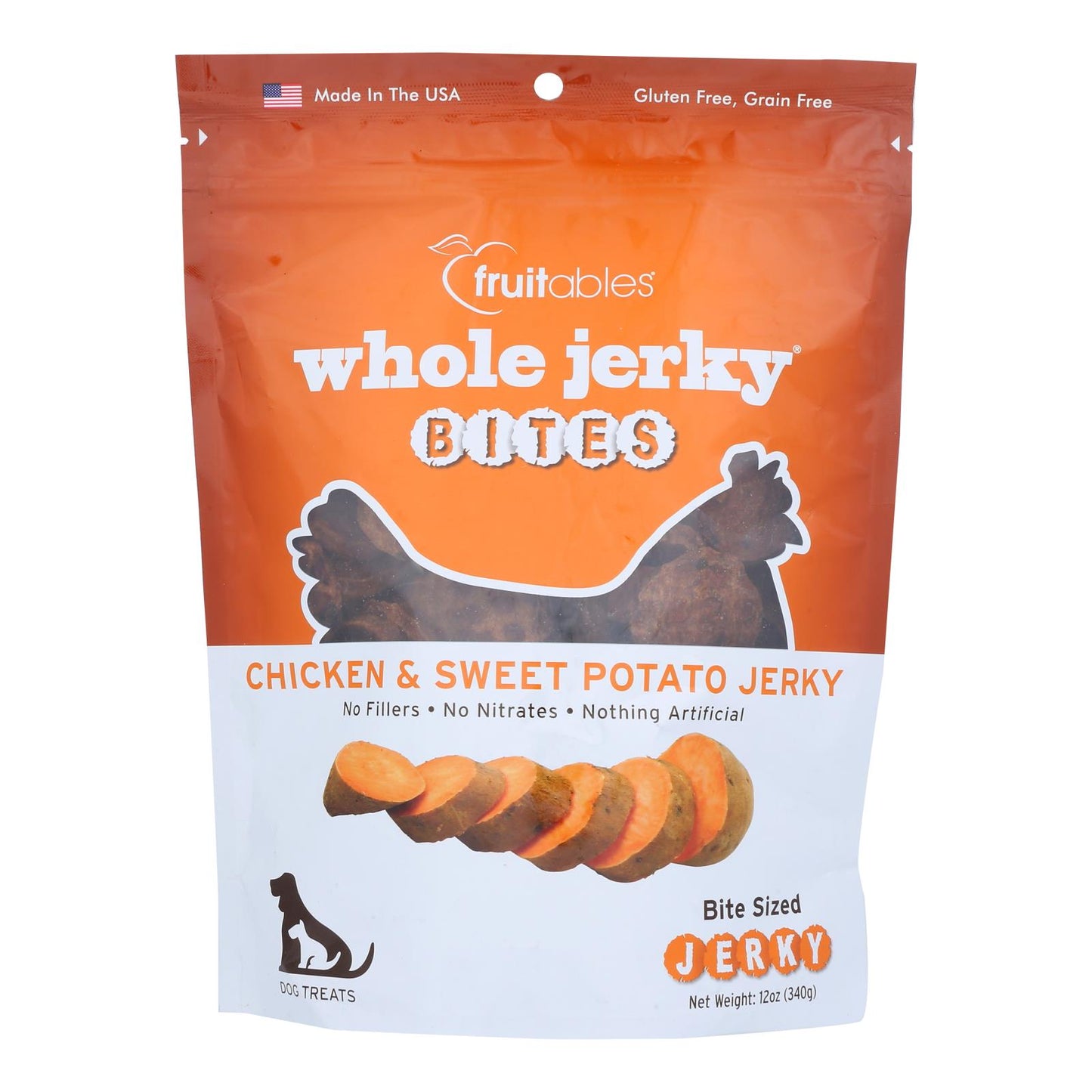 Fruitables - Dog Trt Jrky Bte Chkn&pot - Caja de 6 a 12 oz