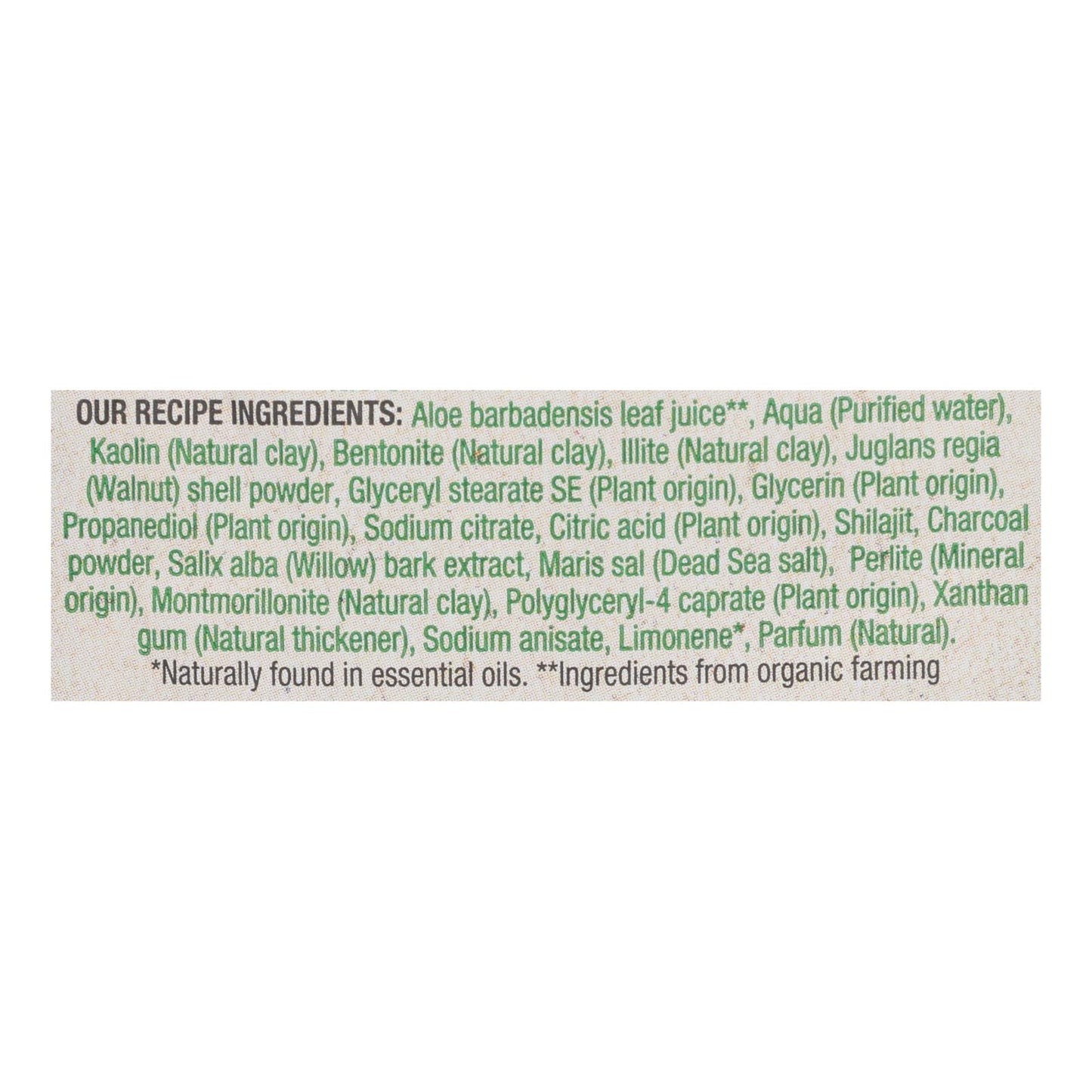 Earth Kiss - Mascarilla de arcilla Chrcl Exfol - Caja de 12 - 0,35 oz