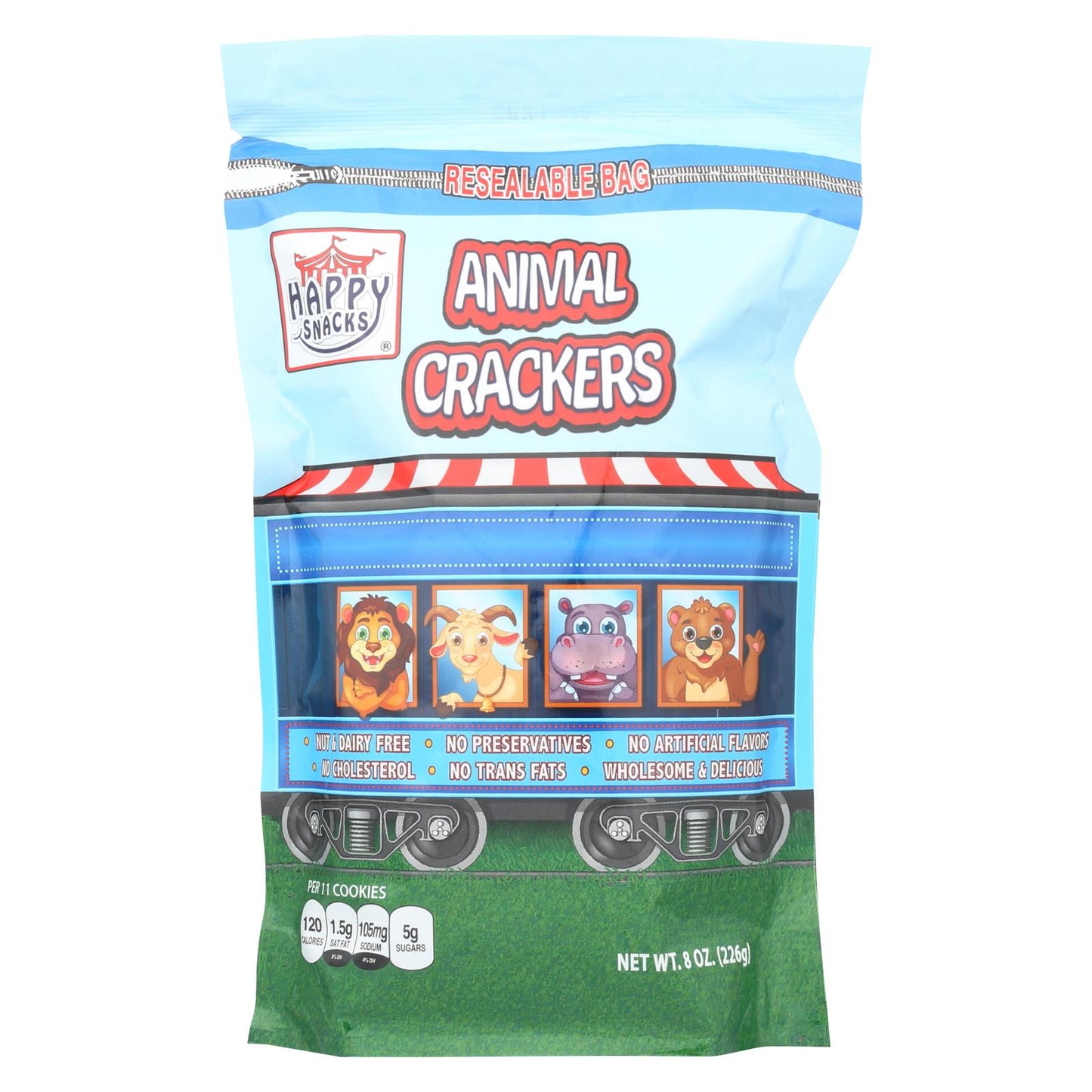 Snacks felices - Bolsa Crckrs Circus Anml - Caja de 6 - 8 oz