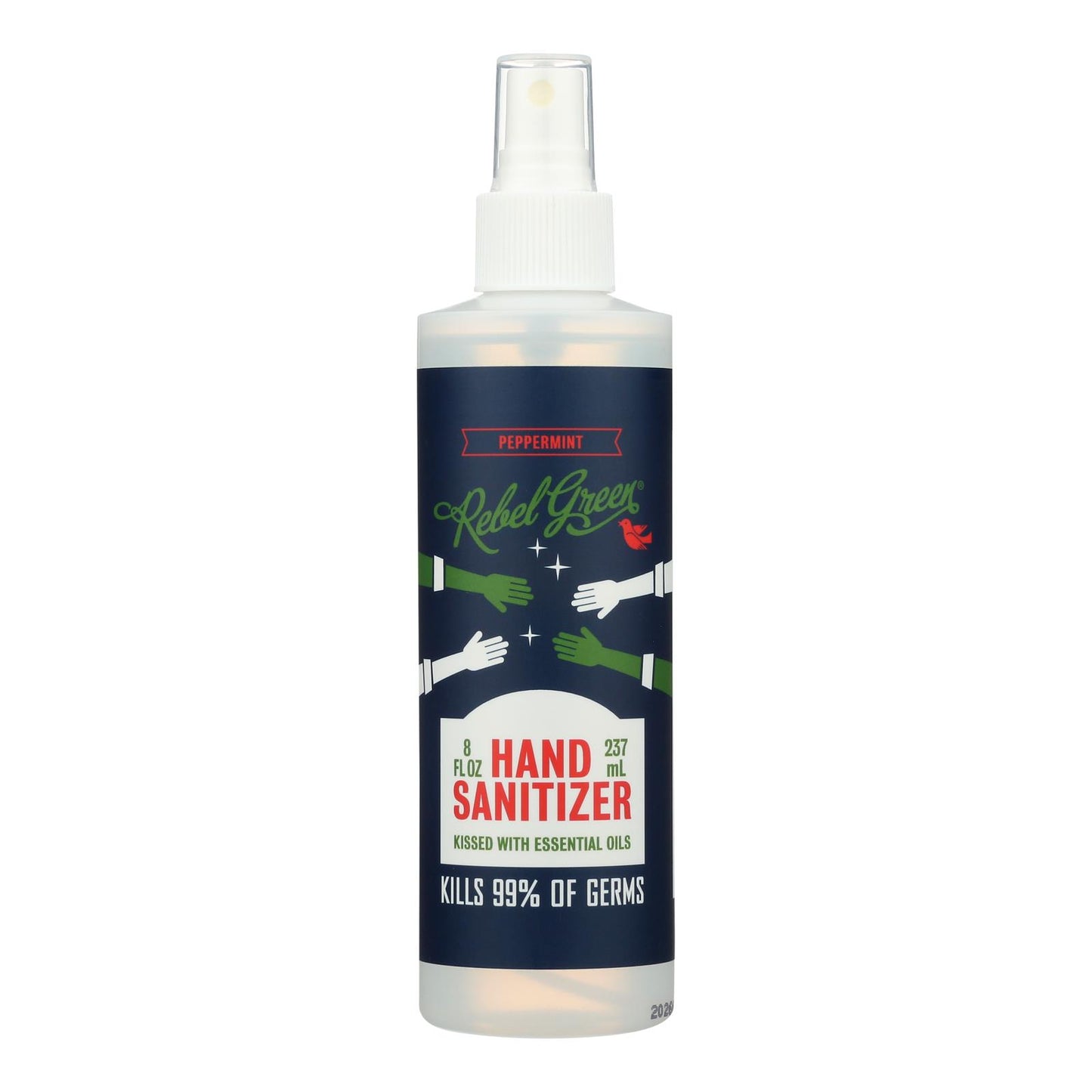 Rebel Green - Spray desinfectante para manos - Caja de 9-8 fz