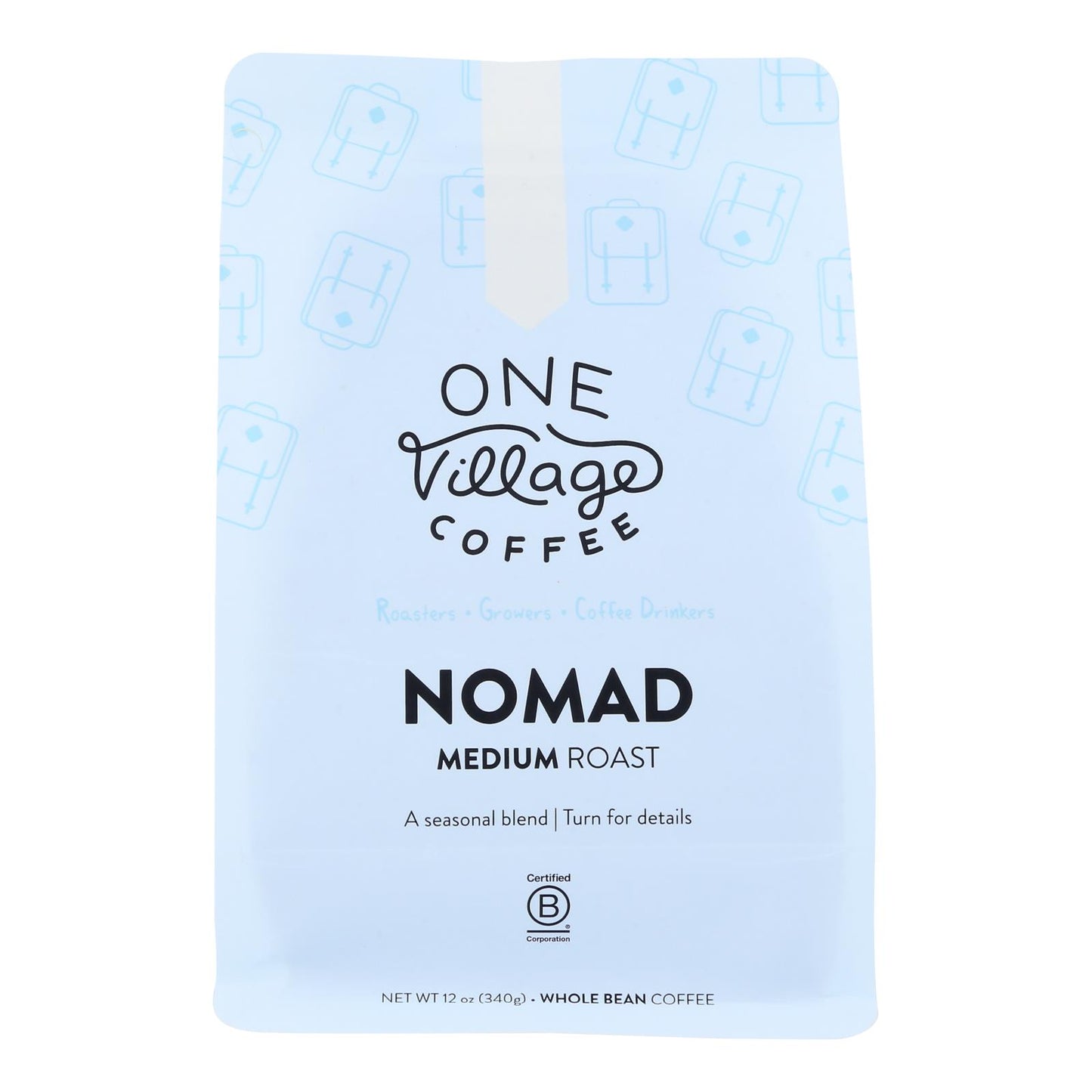 Café One Village Coffee - Coffee Nomad de grano mediano - Caja de 6 a 12 oz