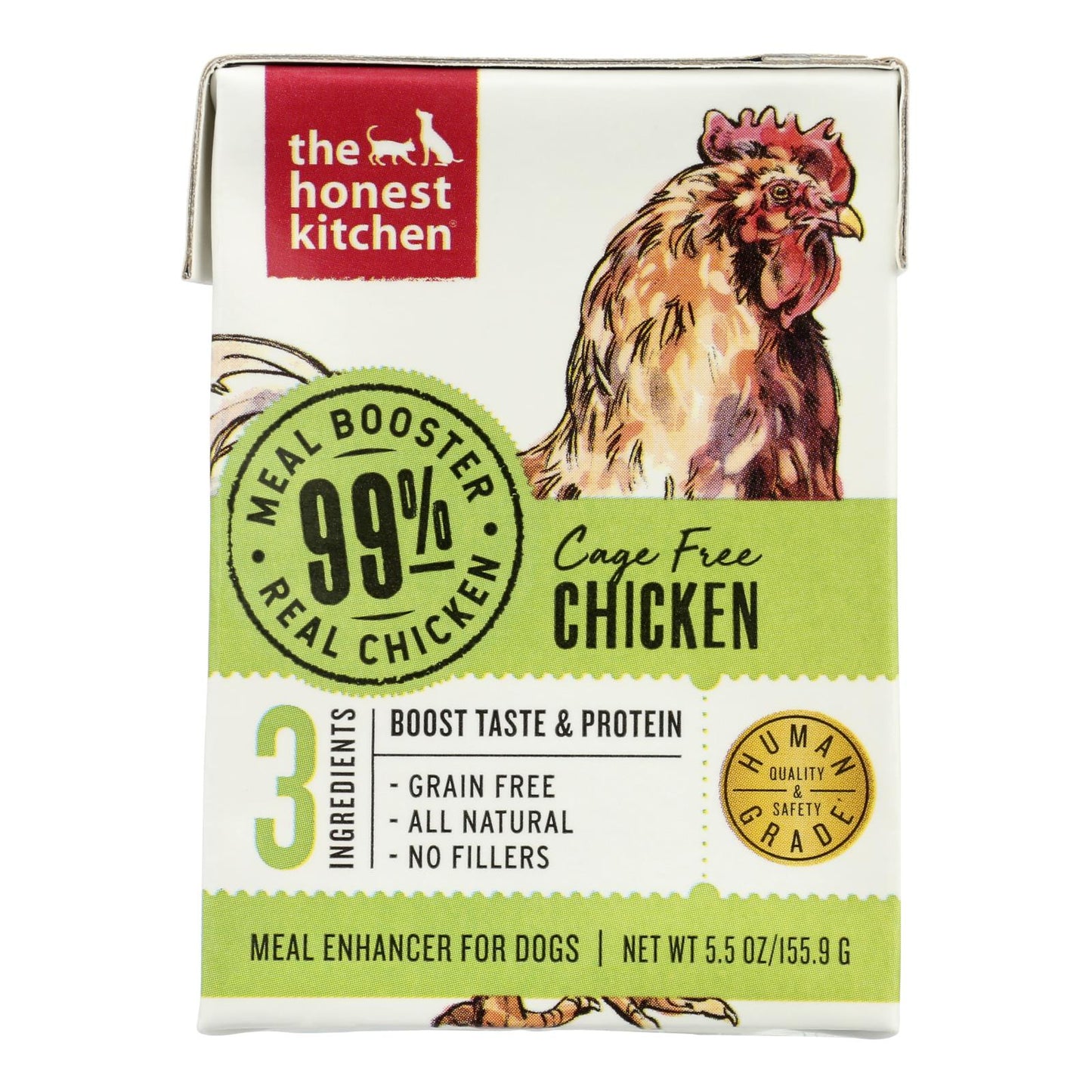 诚实厨房 - 狗粮增强剂 99%chkn - 12 盒装 - 5.5 盎司