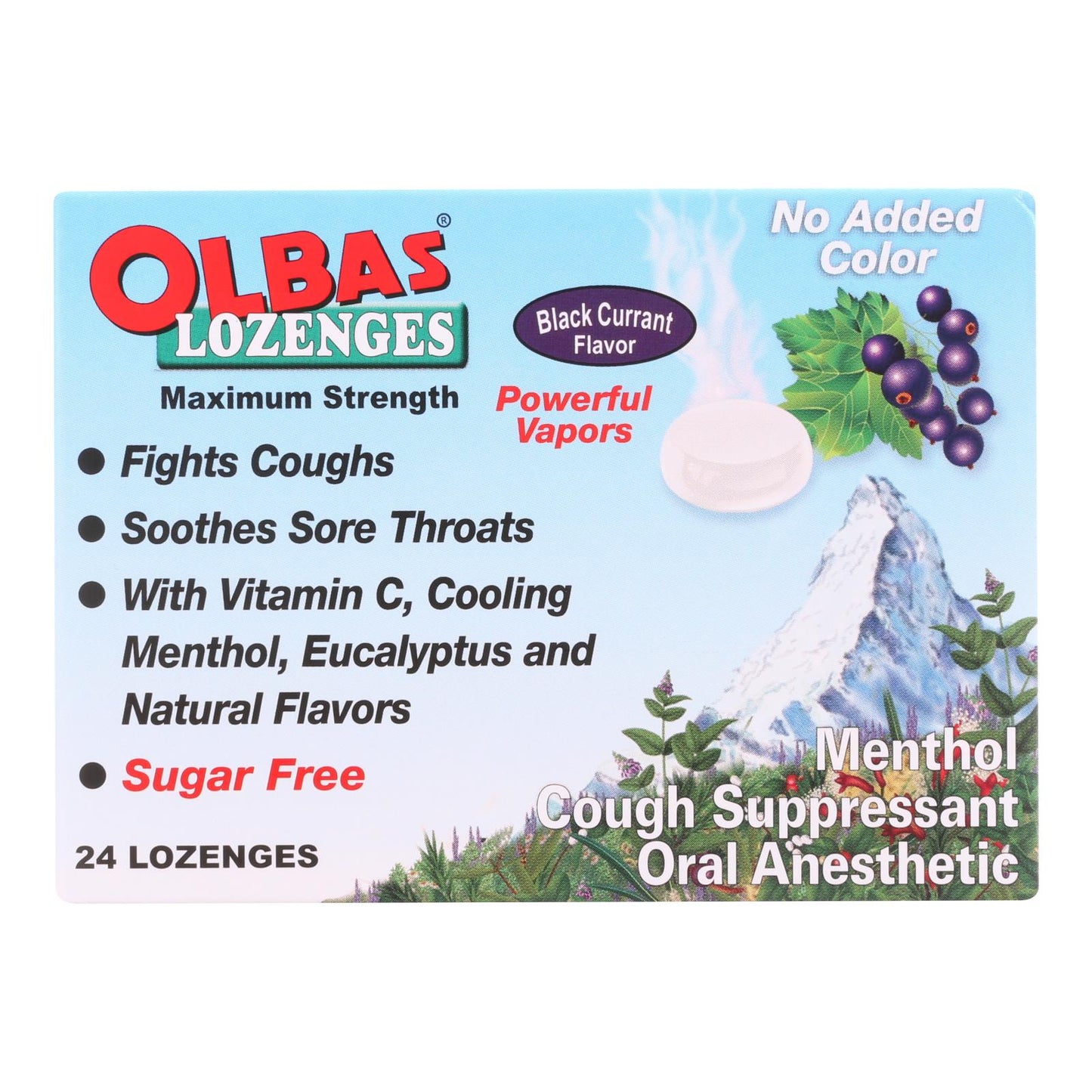 Olbas 含片 黑加仑薄荷醇 - 1 片 - 24 支