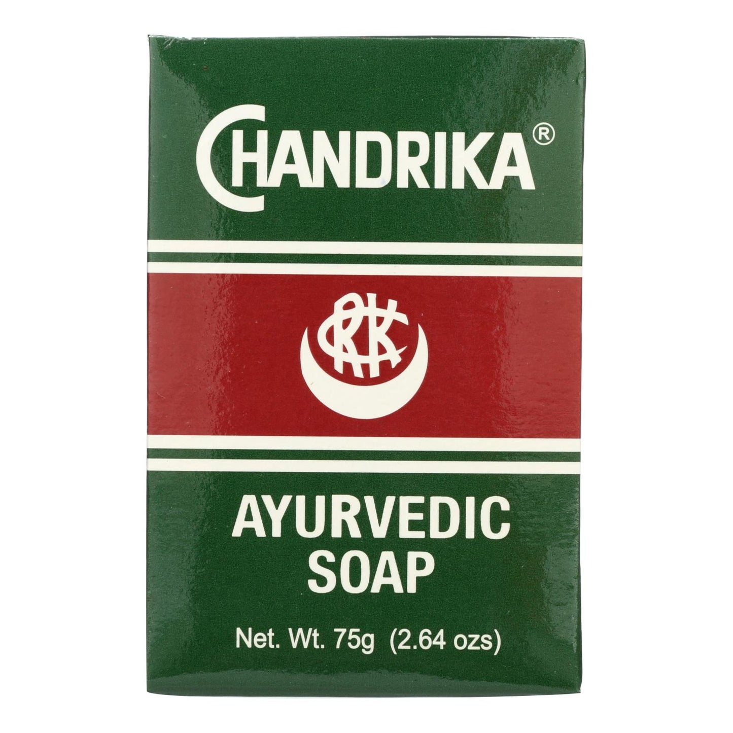Jabón ayurvédico Chandrika Soap con aceite vegetal y de hierbas - 2,64 oz - Caja de 10